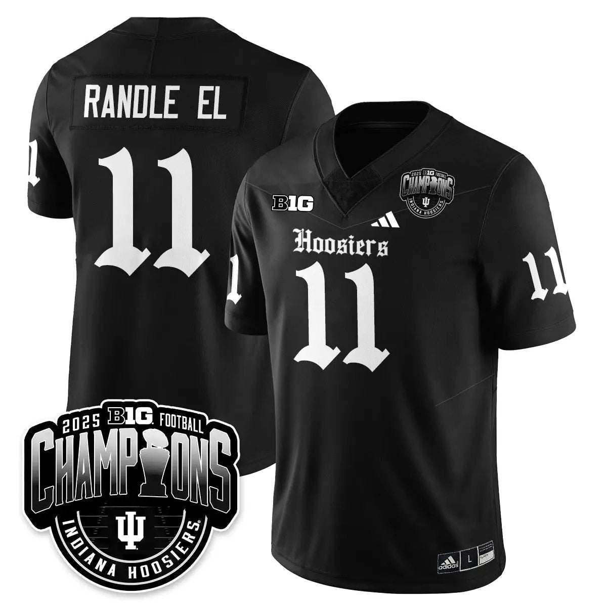 IND Gothic Vapor Limited Football Jersey - Big 10 Champions by Indiana Hoosiers