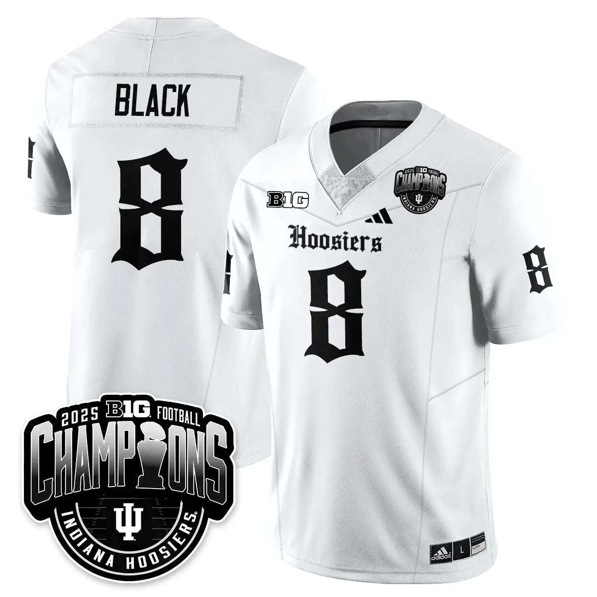 IND Gothic Vapor Limited Football Jersey - Big 10 Champions by Indiana Hoosiers