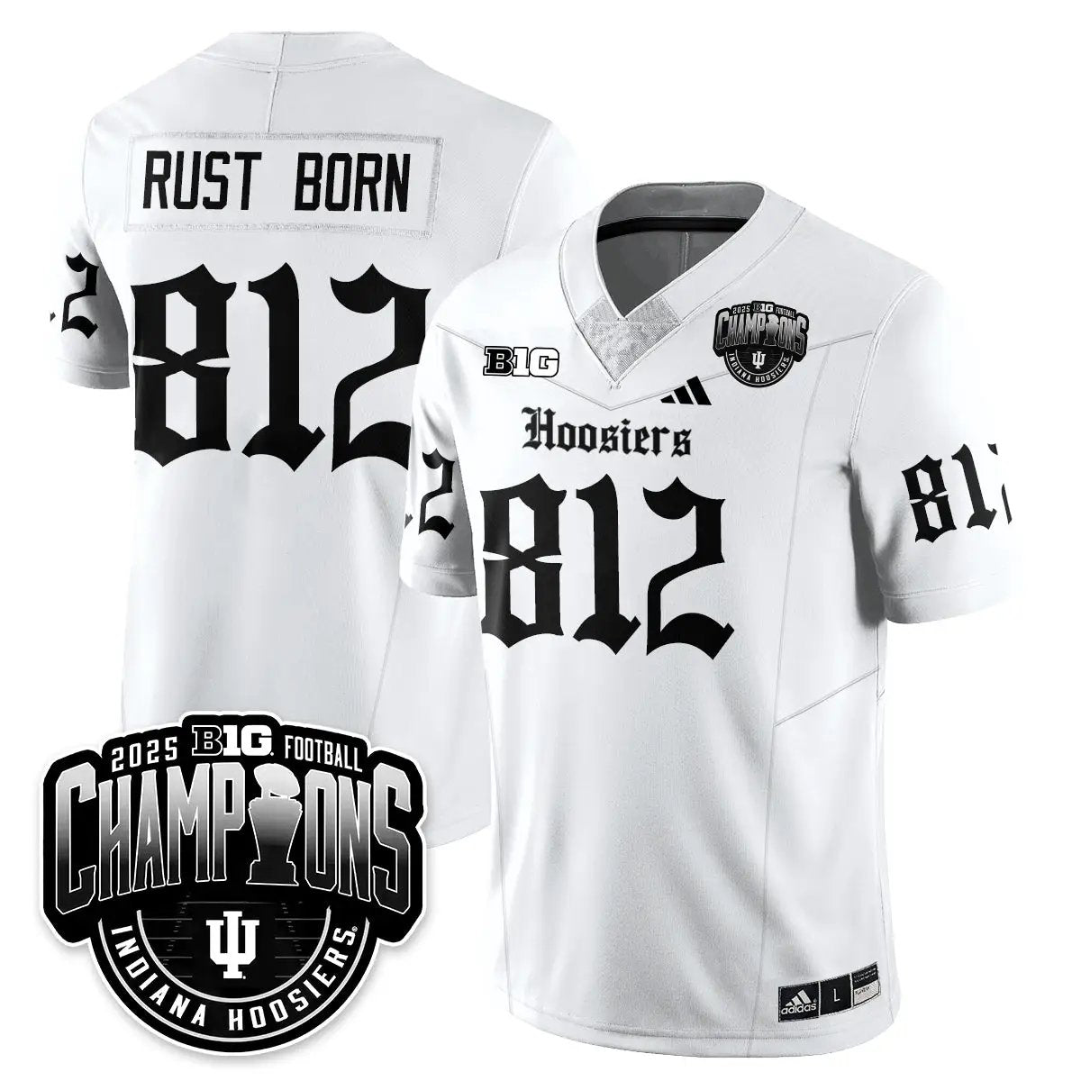IND Gothic Vapor Limited Football Jersey - Big 10 Champions by Indiana Hoosiers
