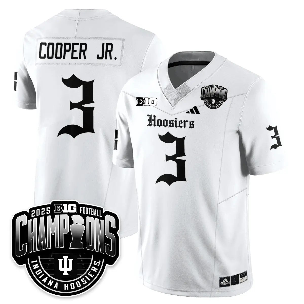 IND Gothic Vapor Limited Football Jersey - Big 10 Champions by Indiana Hoosiers