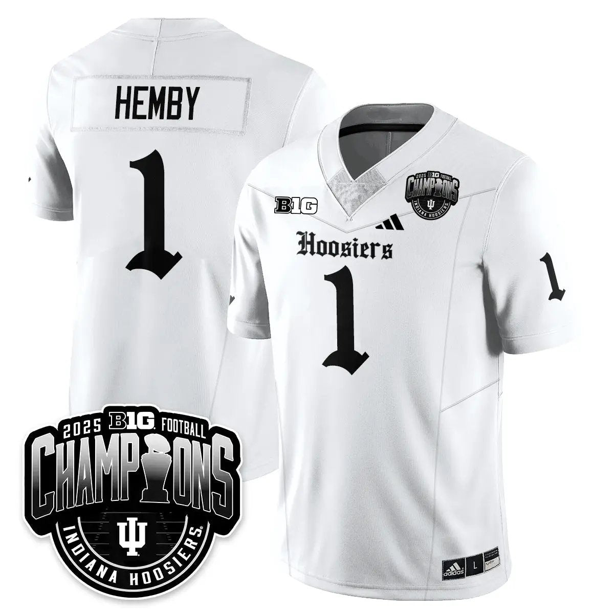 IND Gothic Vapor Limited Football Jersey - Big 10 Champions by Indiana Hoosiers
