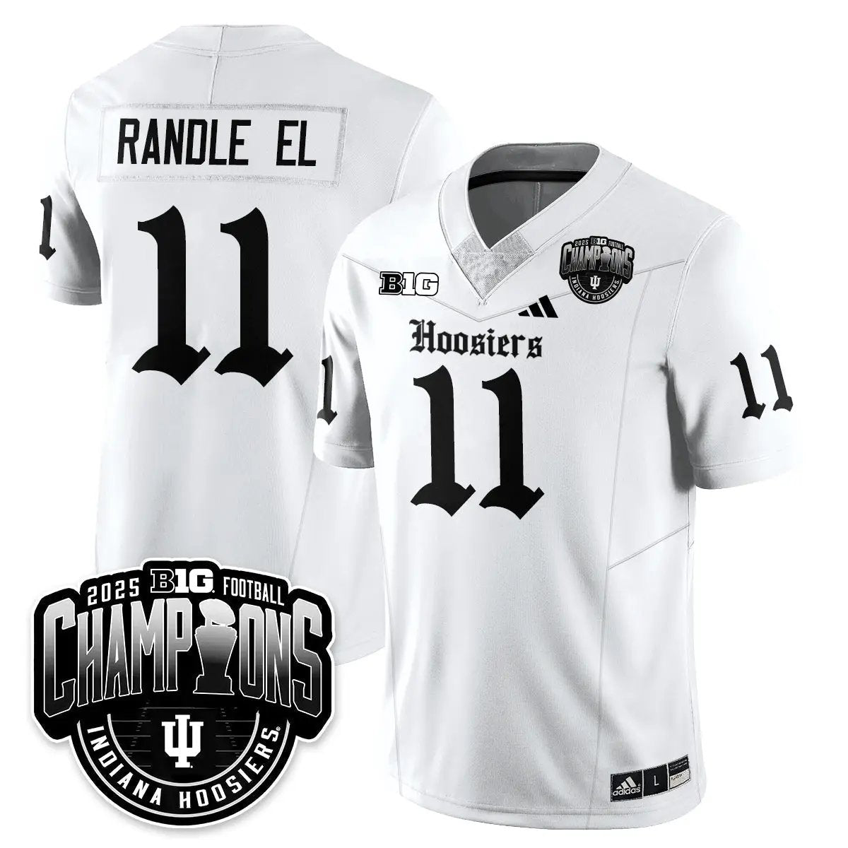 IND Gothic Vapor Limited Football Jersey - Big 10 Champions by Indiana Hoosiers