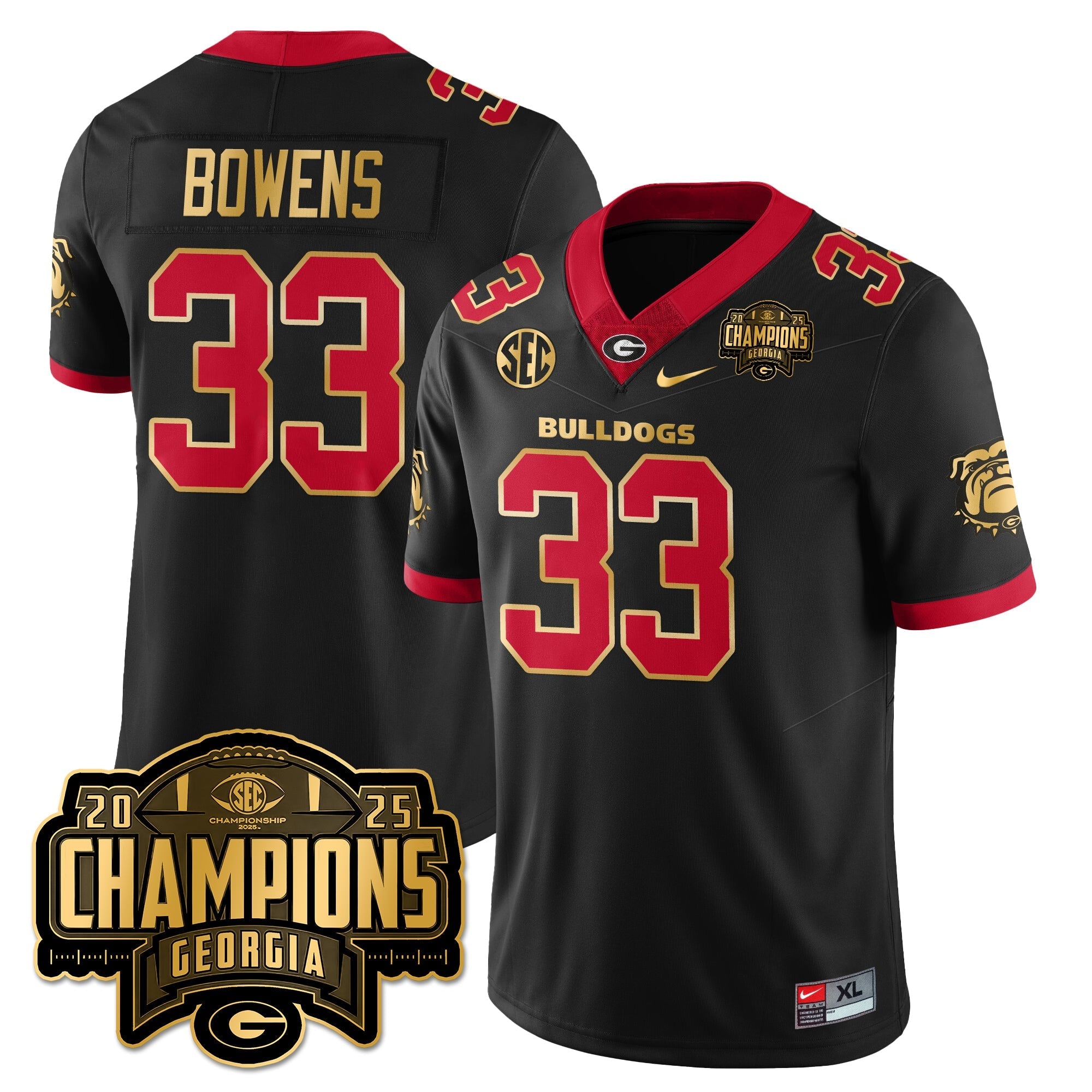 UGA Vapor Limited Jersey - SEC Football Champions by Georgia Bulldogs