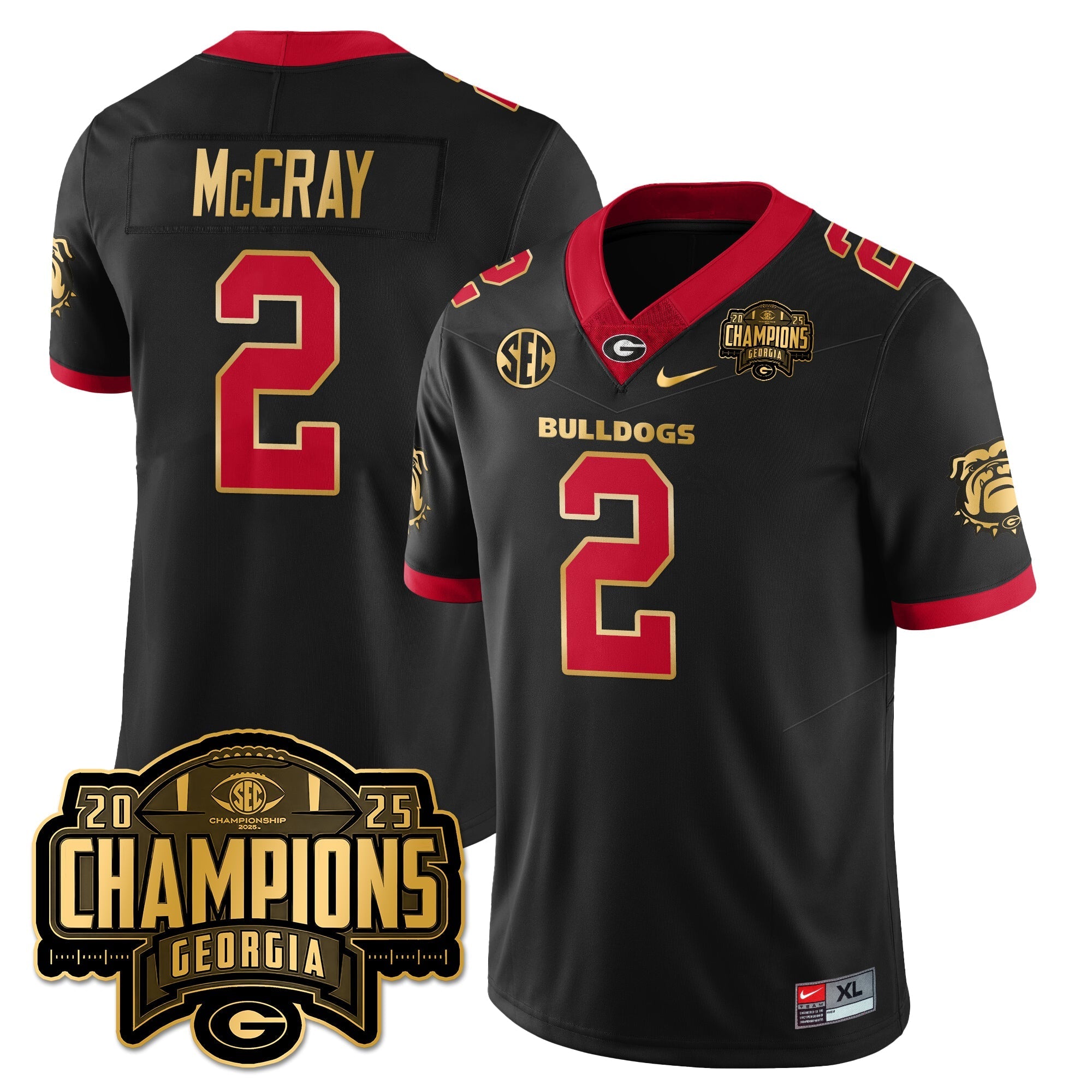 UGA Vapor Limited Jersey - SEC Football Champions by Georgia Bulldogs