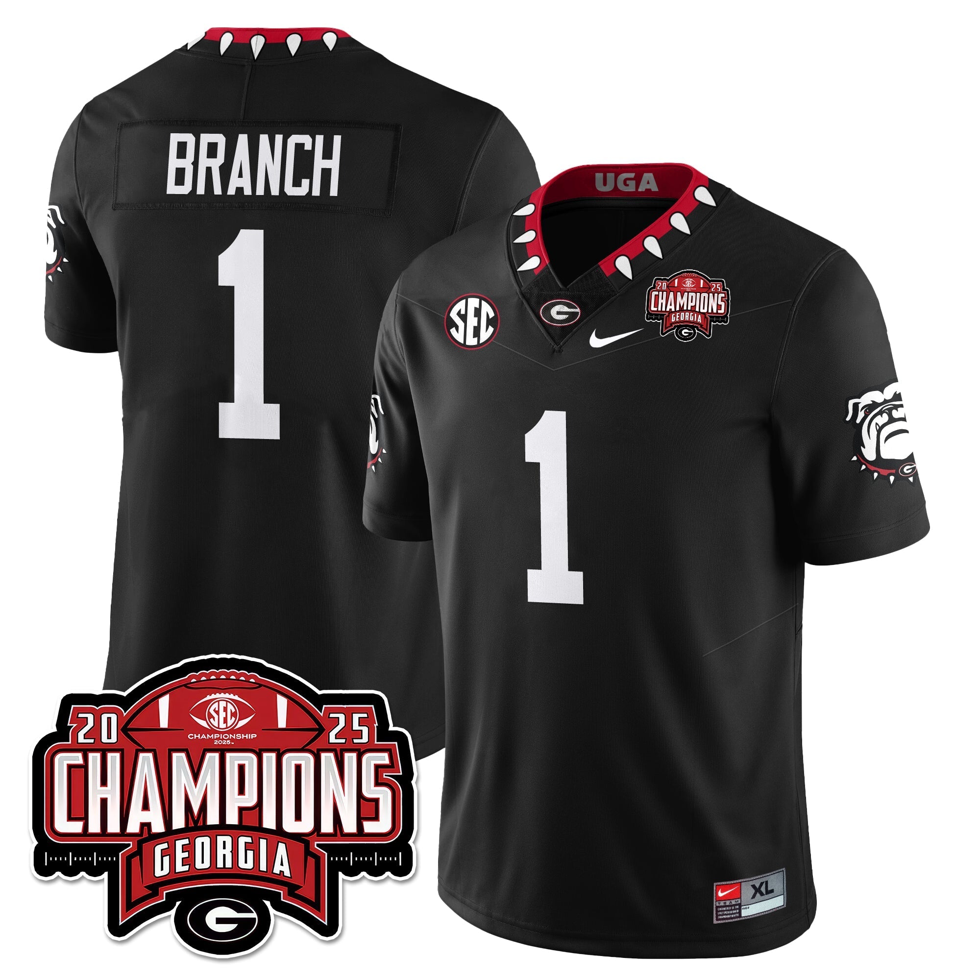 UGA Vapor Limited Jersey - SEC Football Champions by Georgia Bulldogs