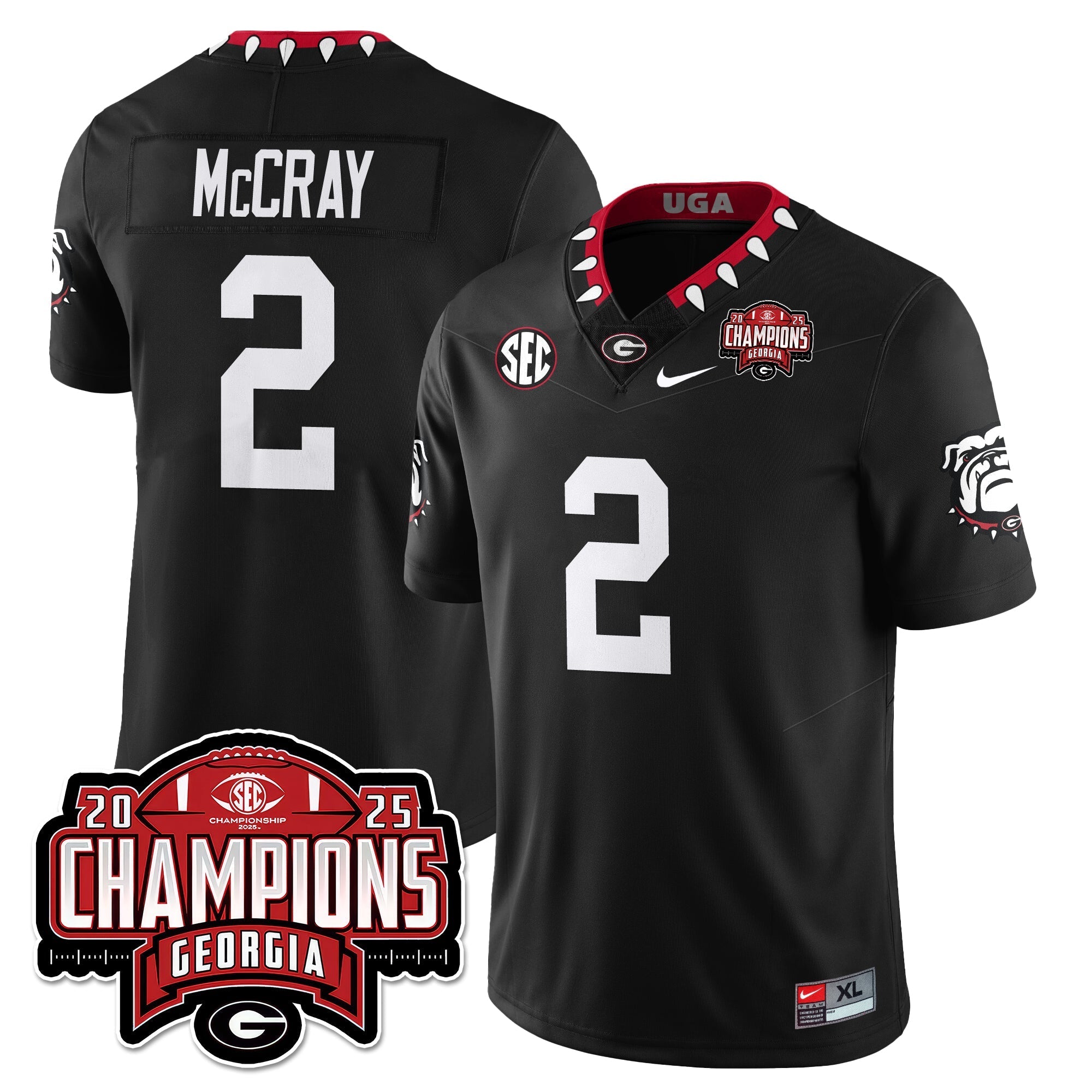 UGA Vapor Limited Jersey - SEC Football Champions by Georgia Bulldogs