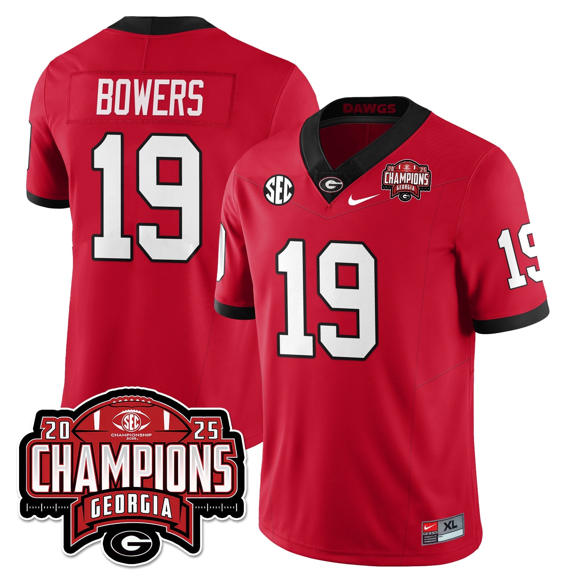 UGA Vapor Limited Jersey - SEC Football Champions by Georgia Bulldogs