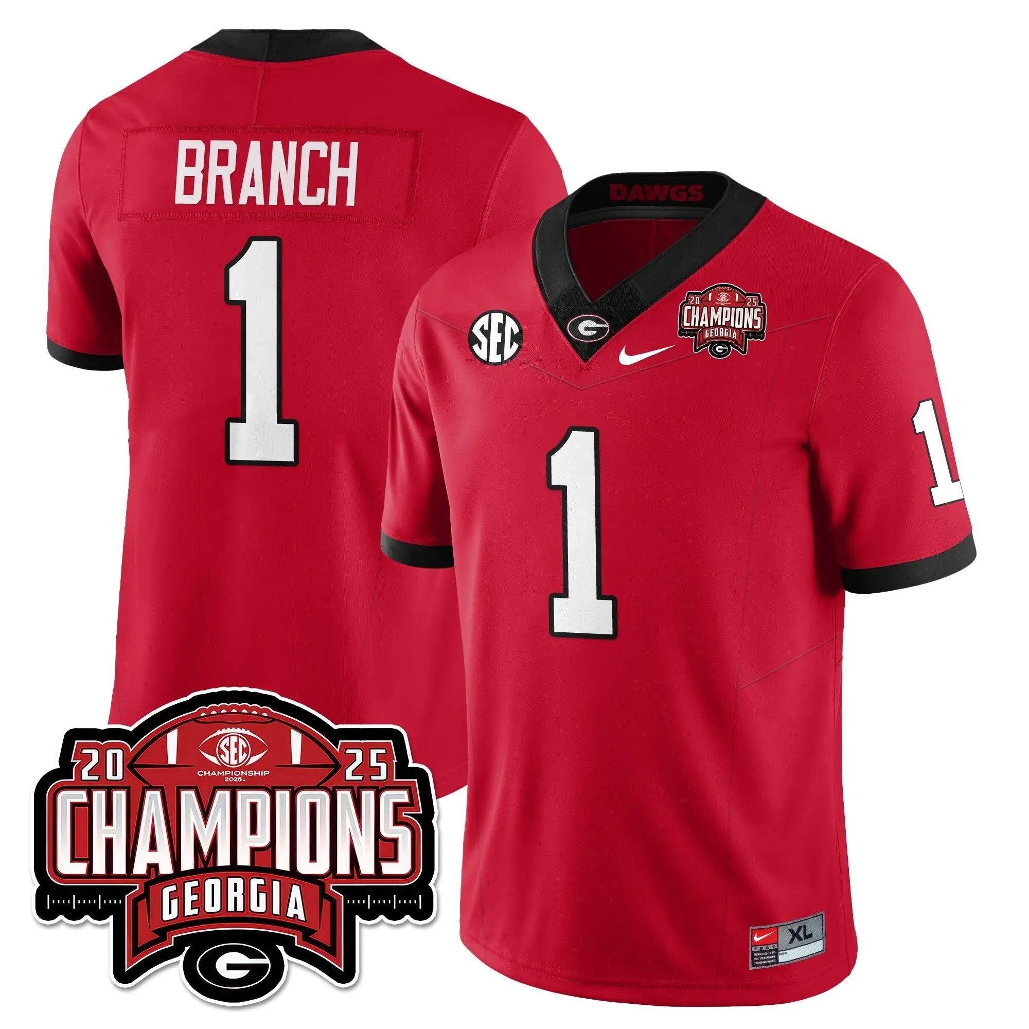 UGA Vapor Limited Jersey - SEC Football Champions by Georgia Bulldogs
