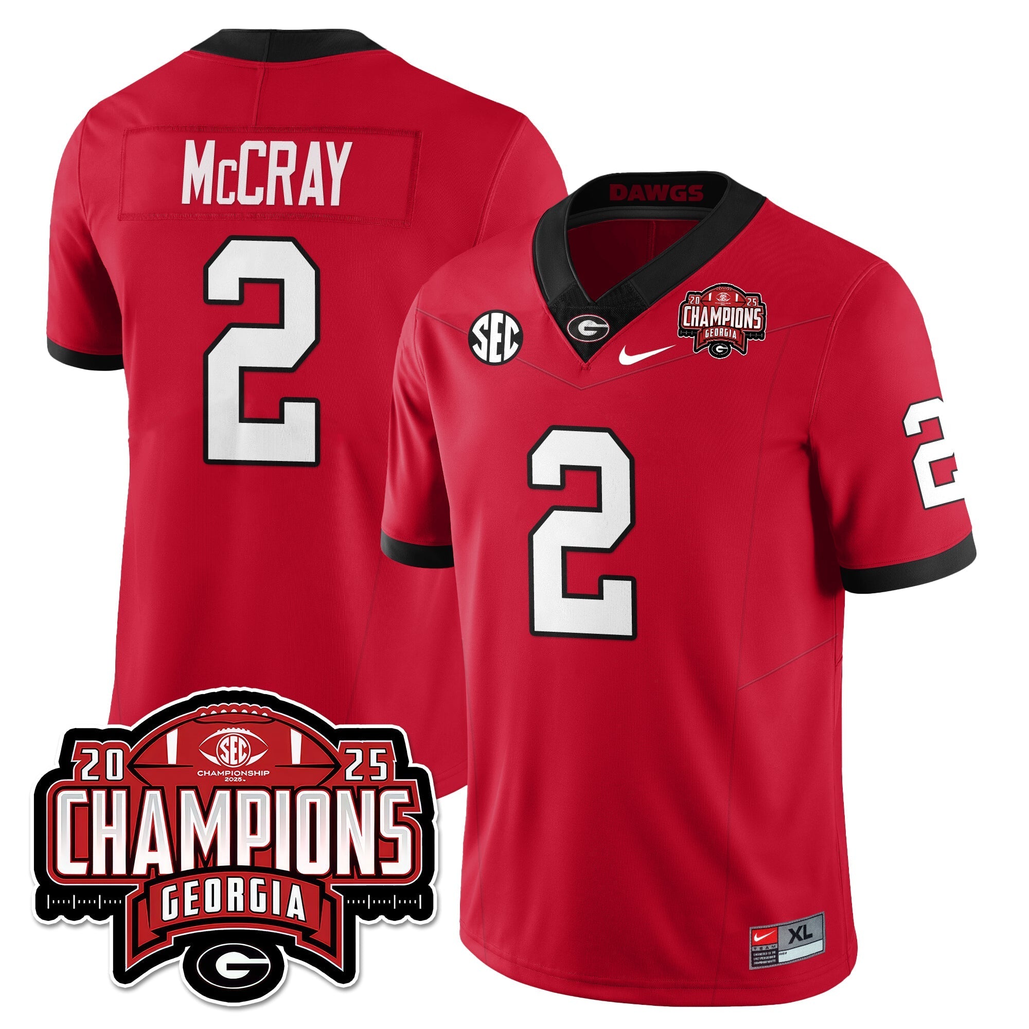 UGA Vapor Limited Jersey - SEC Football Champions by Georgia Bulldogs
