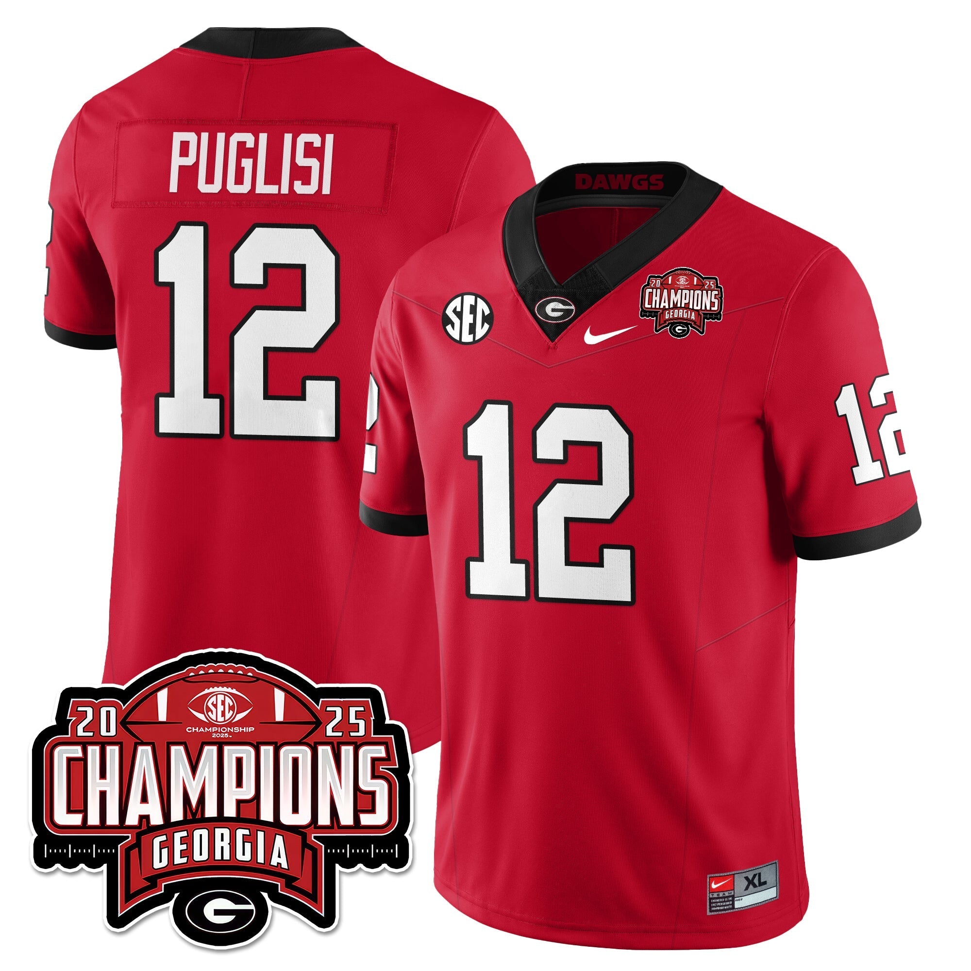 UGA Vapor Limited Jersey - SEC Football Champions by Georgia Bulldogs