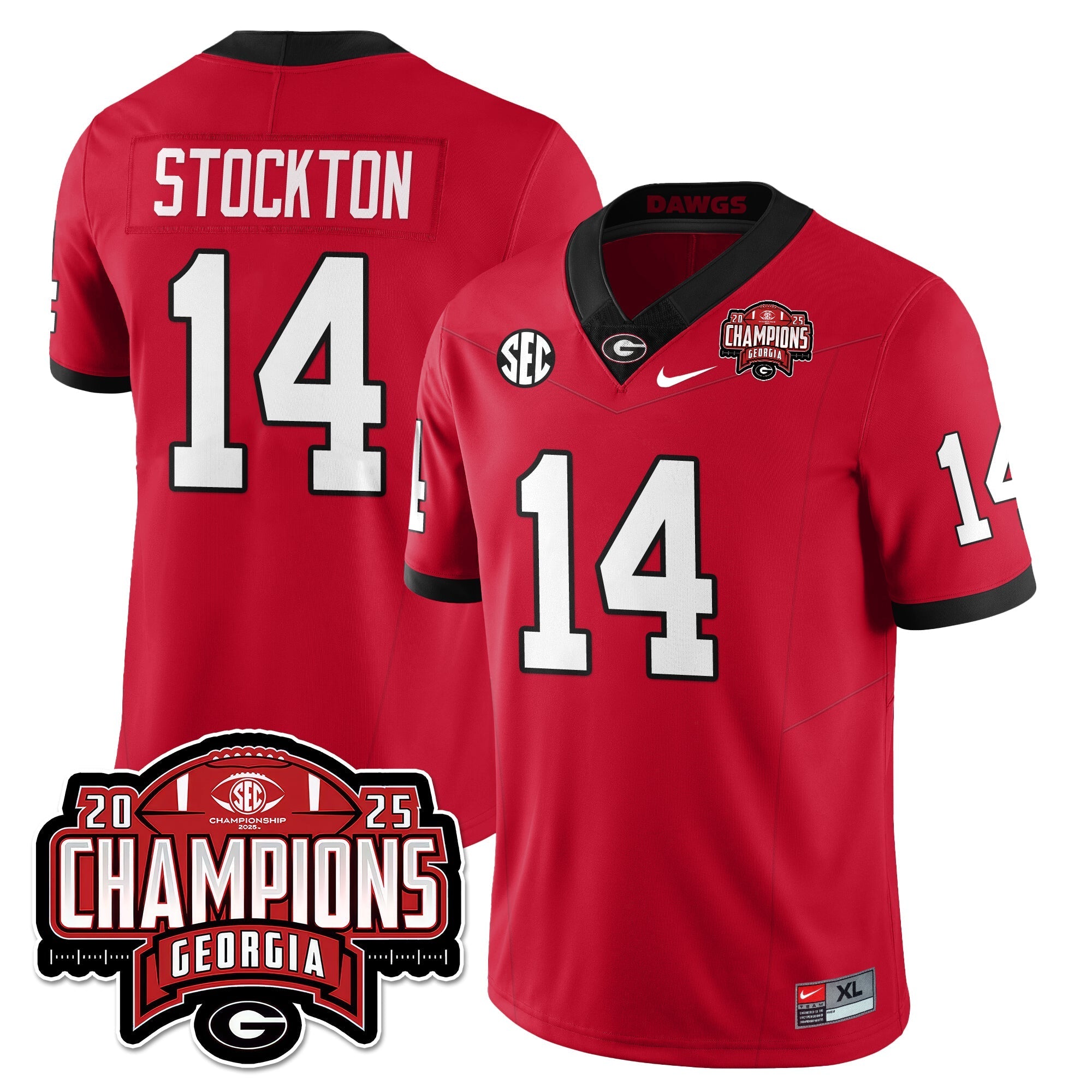UGA Vapor Limited Jersey - SEC Football Champions by Georgia Bulldogs