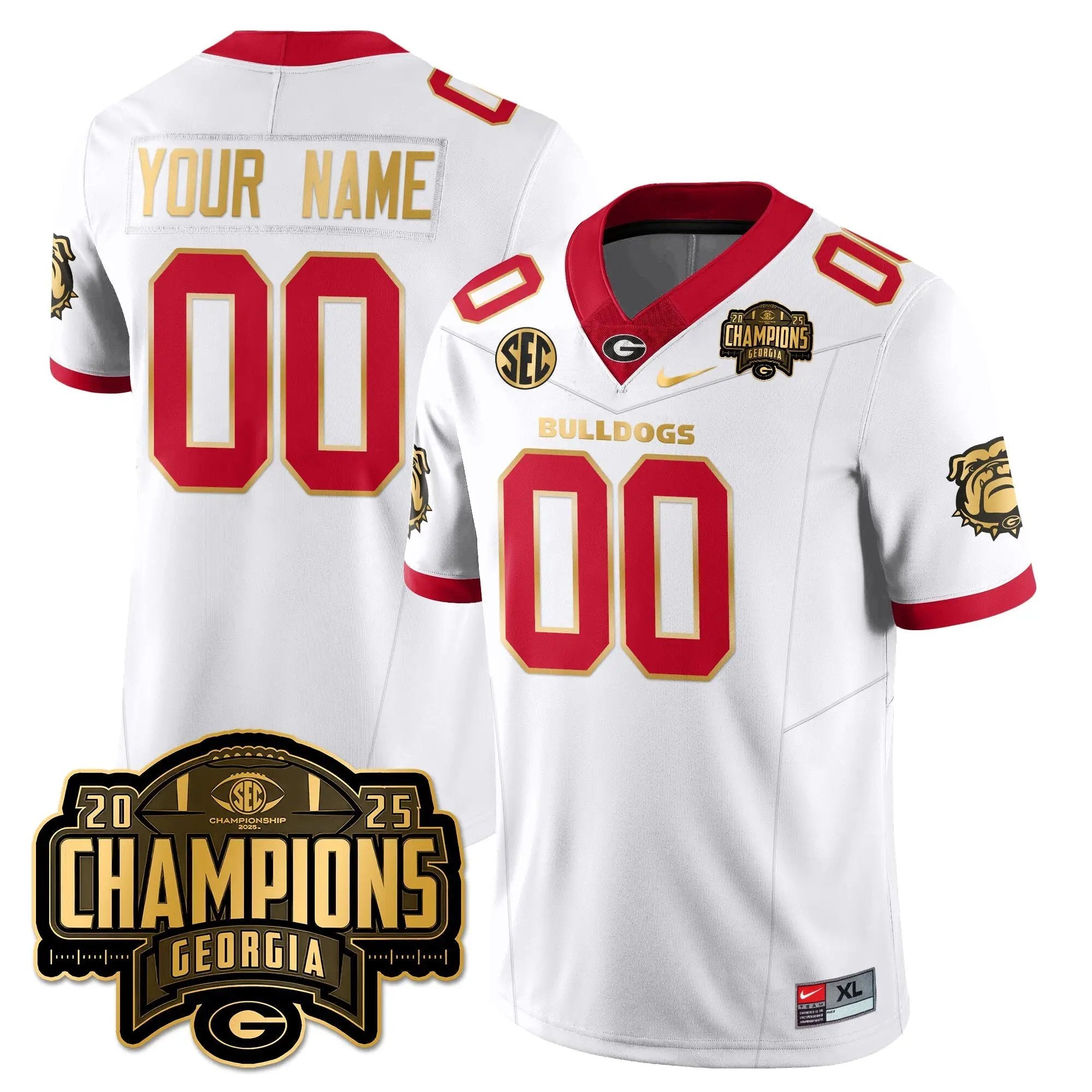 Custom UGA Vapor Limited Jersey - SEC Football Champions by Georgia Bulldogs