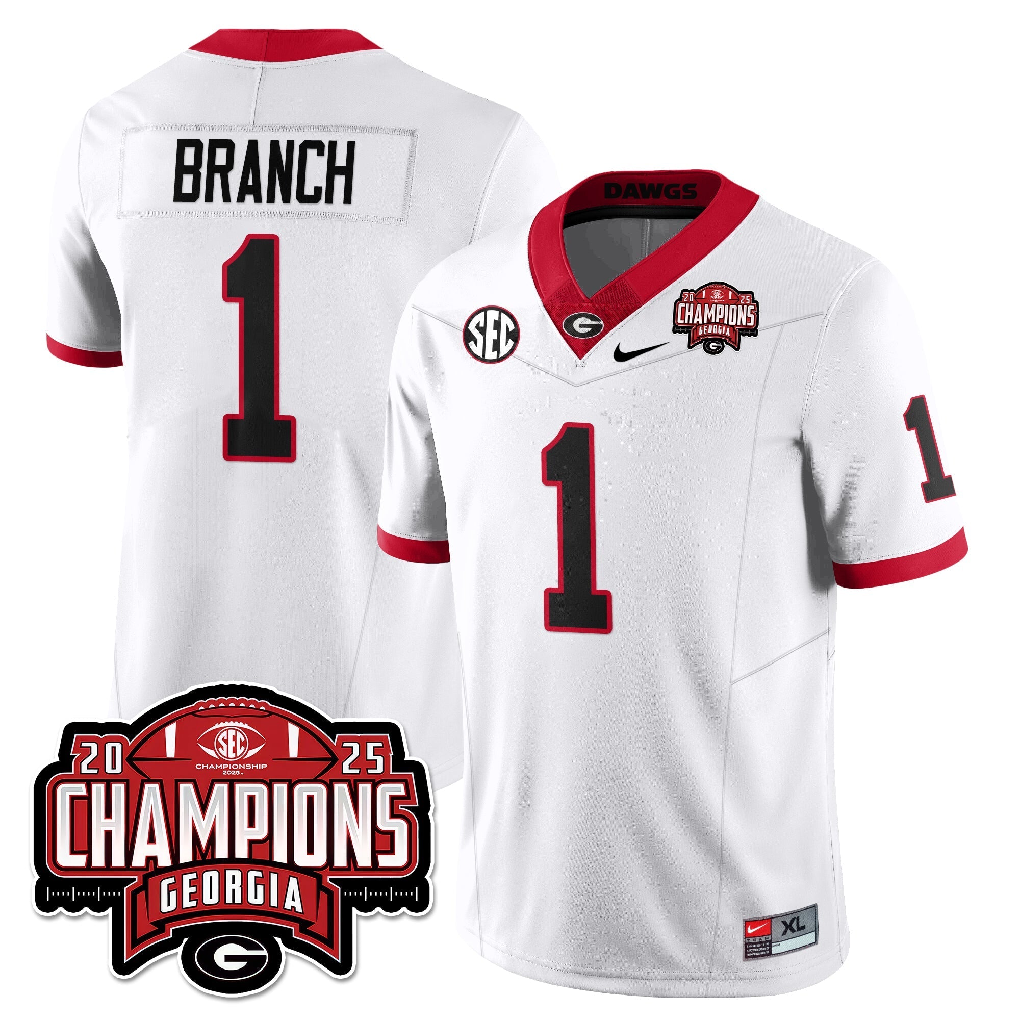 UGA Vapor Limited Jersey - SEC Football Champions by Georgia Bulldogs