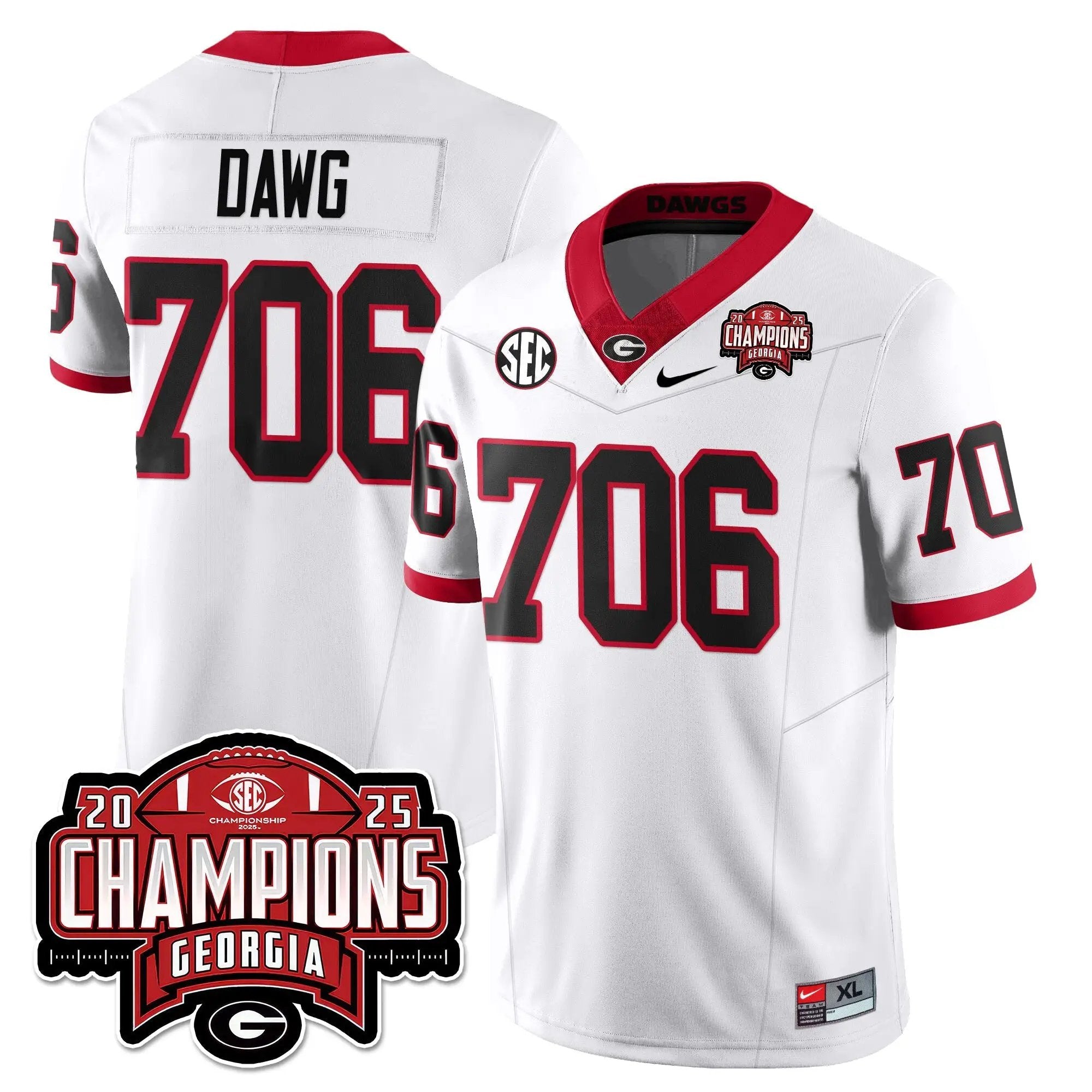 UGA Vapor Limited Jersey - SEC Football Champions by Georgia Bulldogs