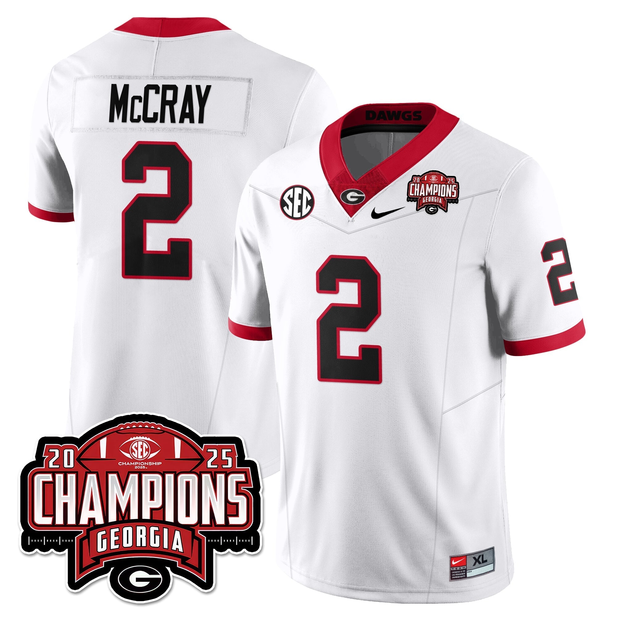 UGA Vapor Limited Jersey - SEC Football Champions by Georgia Bulldogs