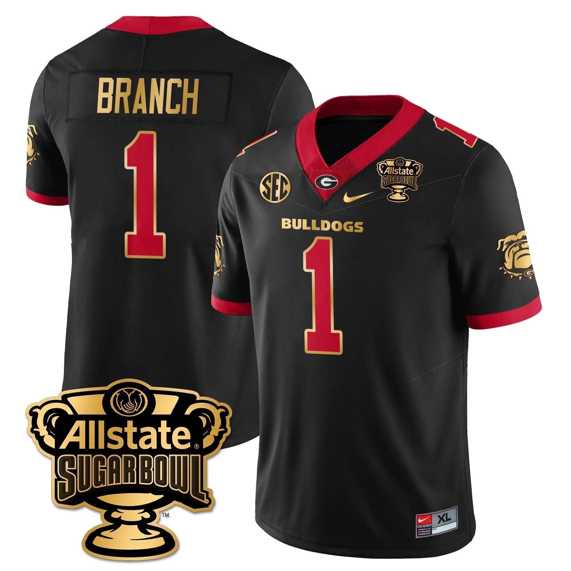 UGA Vapor Limited Football Jersey - Sugar Bowl by Georgia Bulldogs