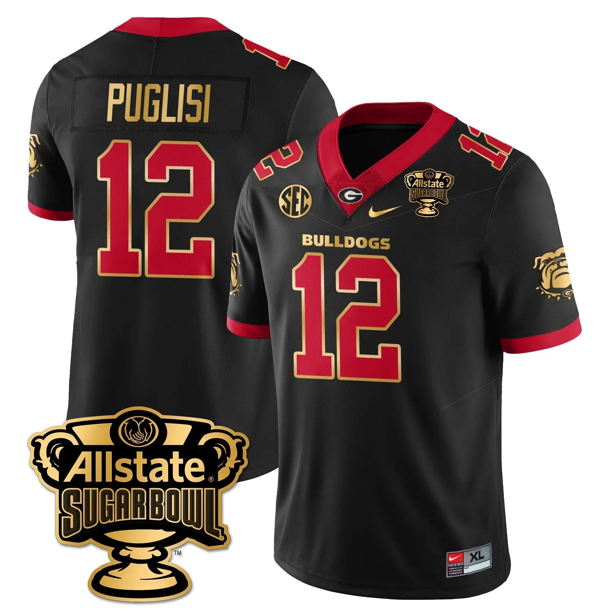 UGA Vapor Limited Football Jersey - Sugar Bowl by Georgia Bulldogs