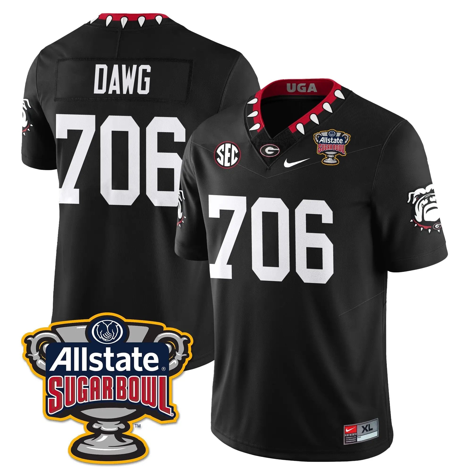UGA Vapor Limited Football Jersey - Sugar Bowl by Georgia Bulldogs