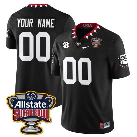 Custom UGA Vapor Limited Football Jersey - Sugar Bowl by Georgia Bulldogs