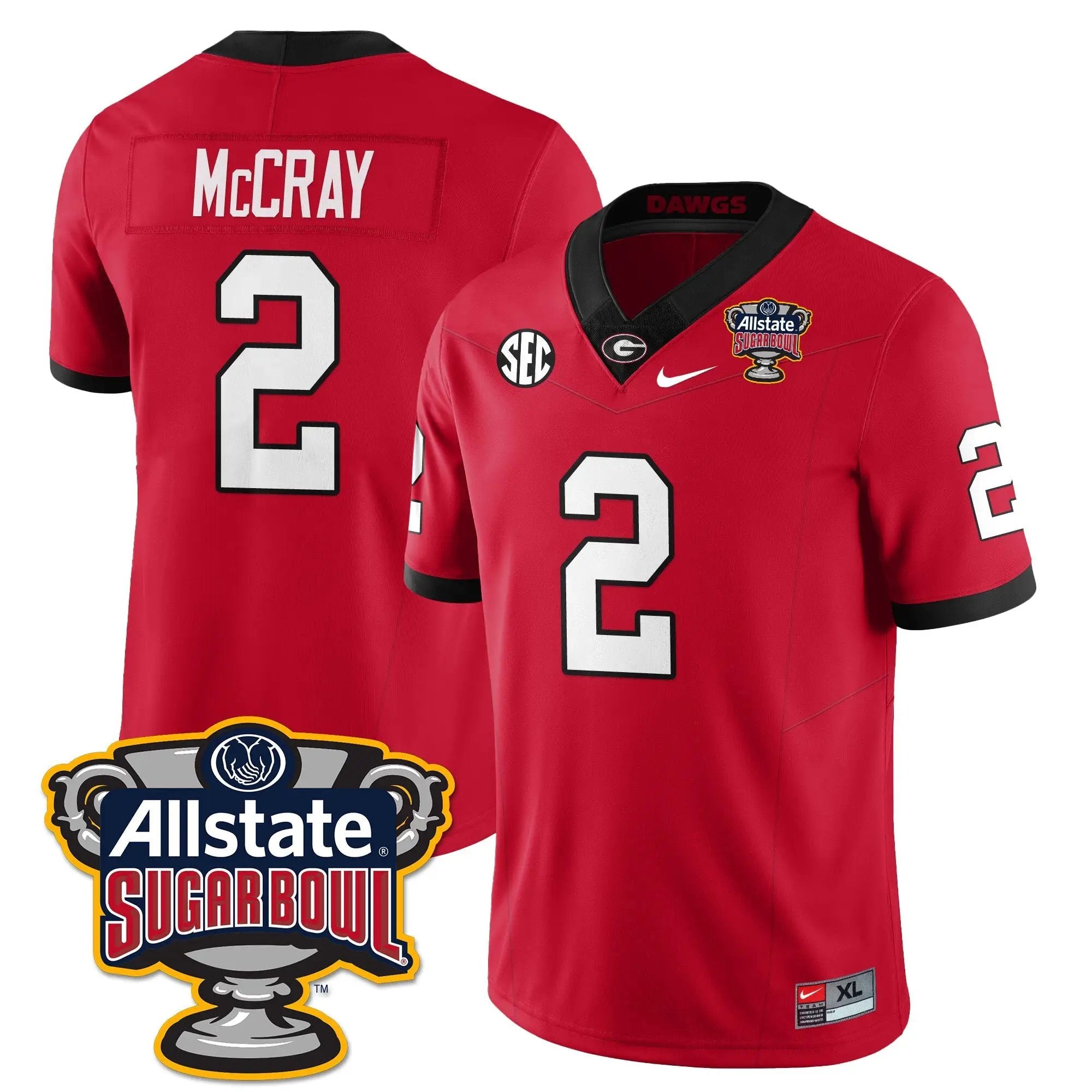 UGA Vapor Limited Football Jersey - Sugar Bowl by Georgia Bulldogs