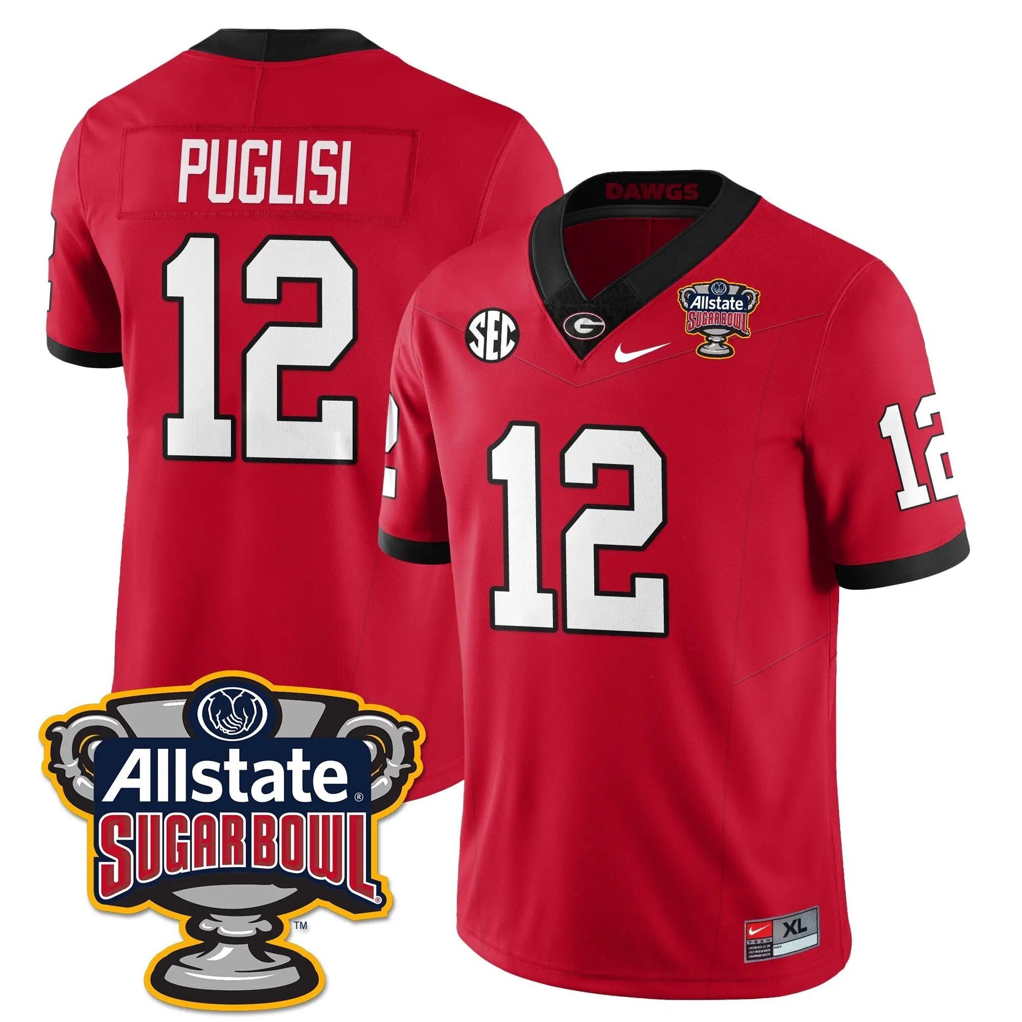 UGA Vapor Limited Football Jersey - Sugar Bowl by Georgia Bulldogs