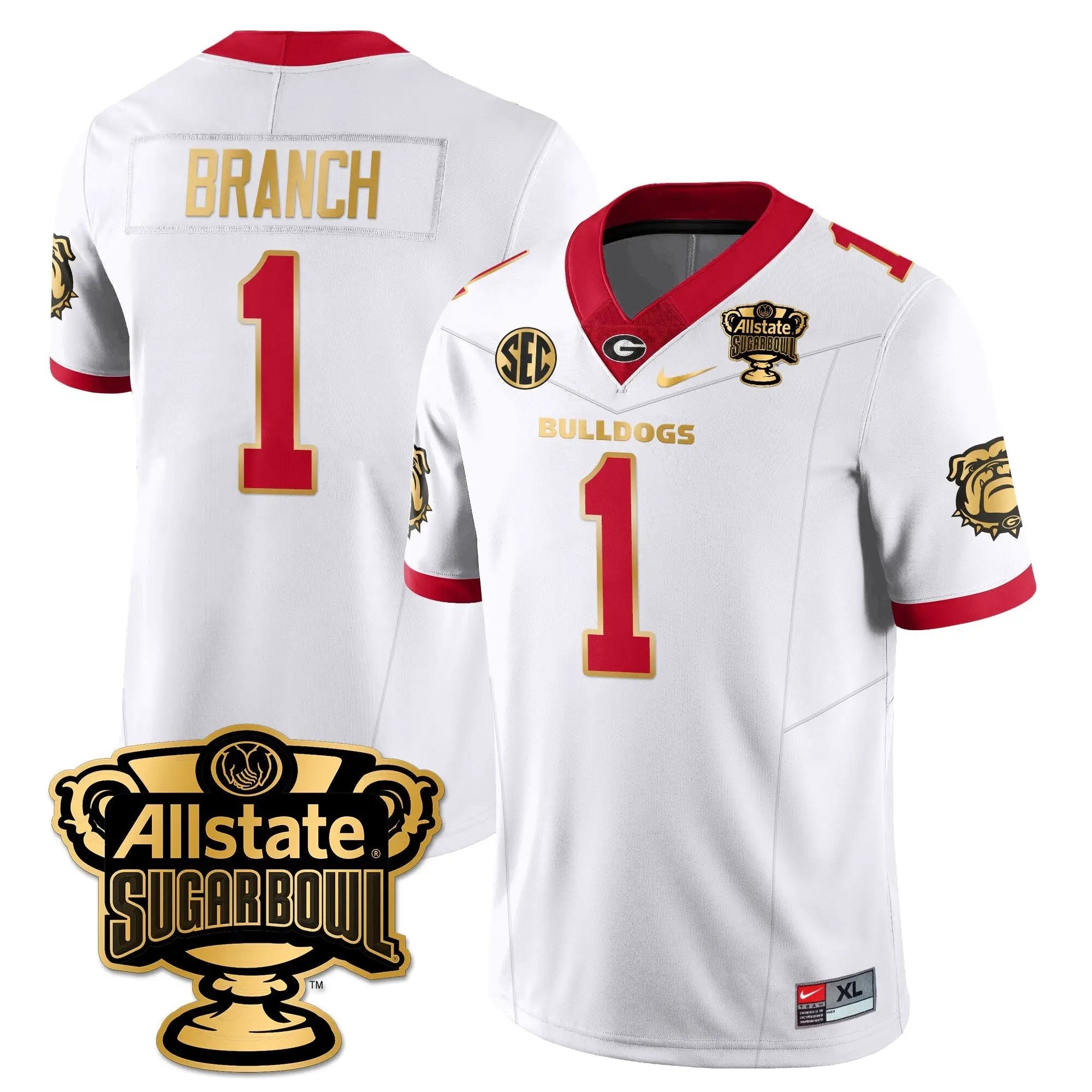 UGA Vapor Limited Football Jersey - Sugar Bowl by Georgia Bulldogs