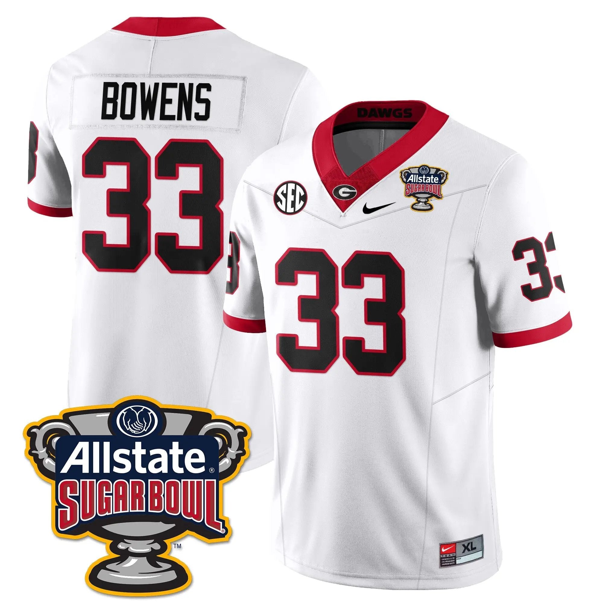UGA Vapor Limited Football Jersey - Sugar Bowl by Georgia Bulldogs