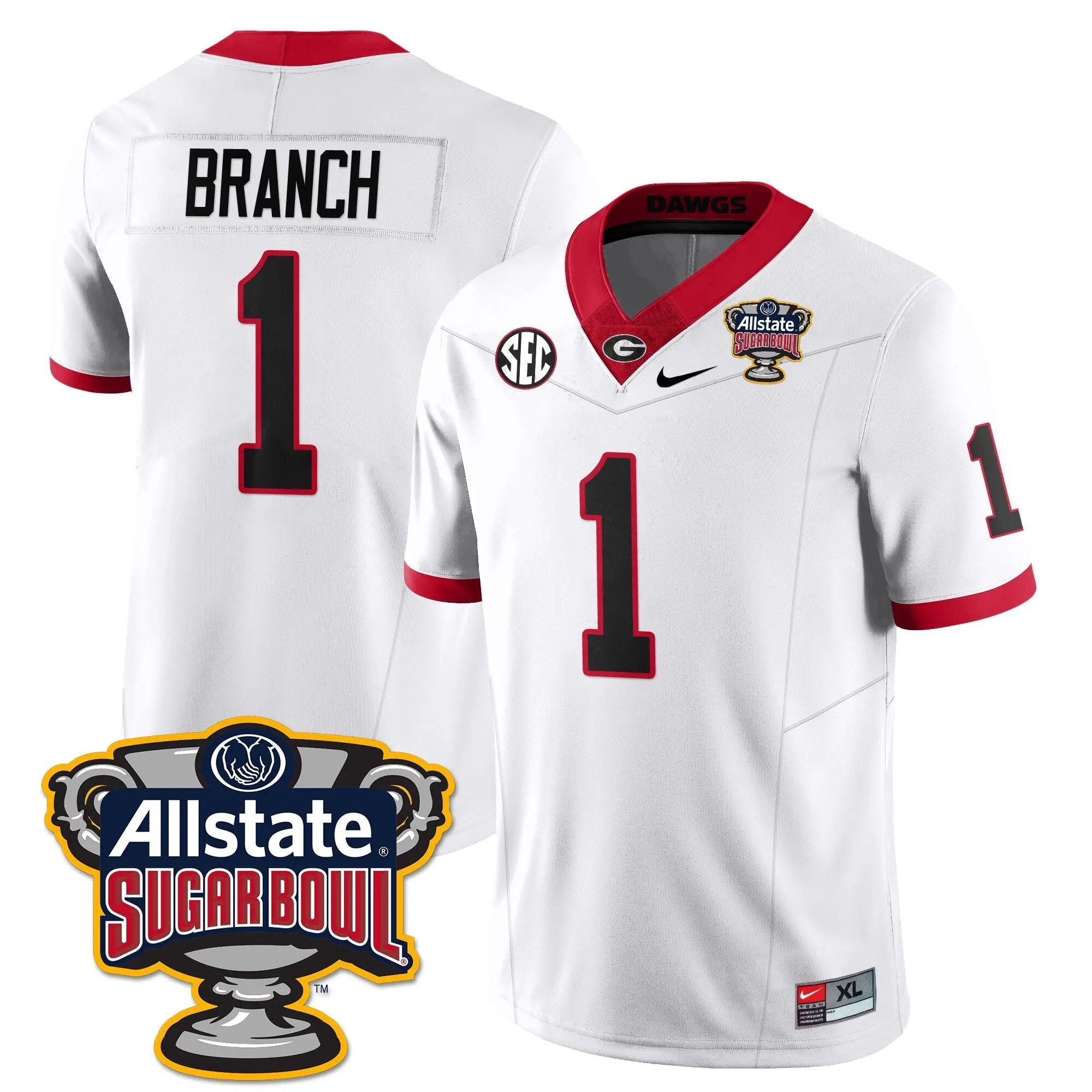 UGA Vapor Limited Football Jersey - Sugar Bowl by Georgia Bulldogs