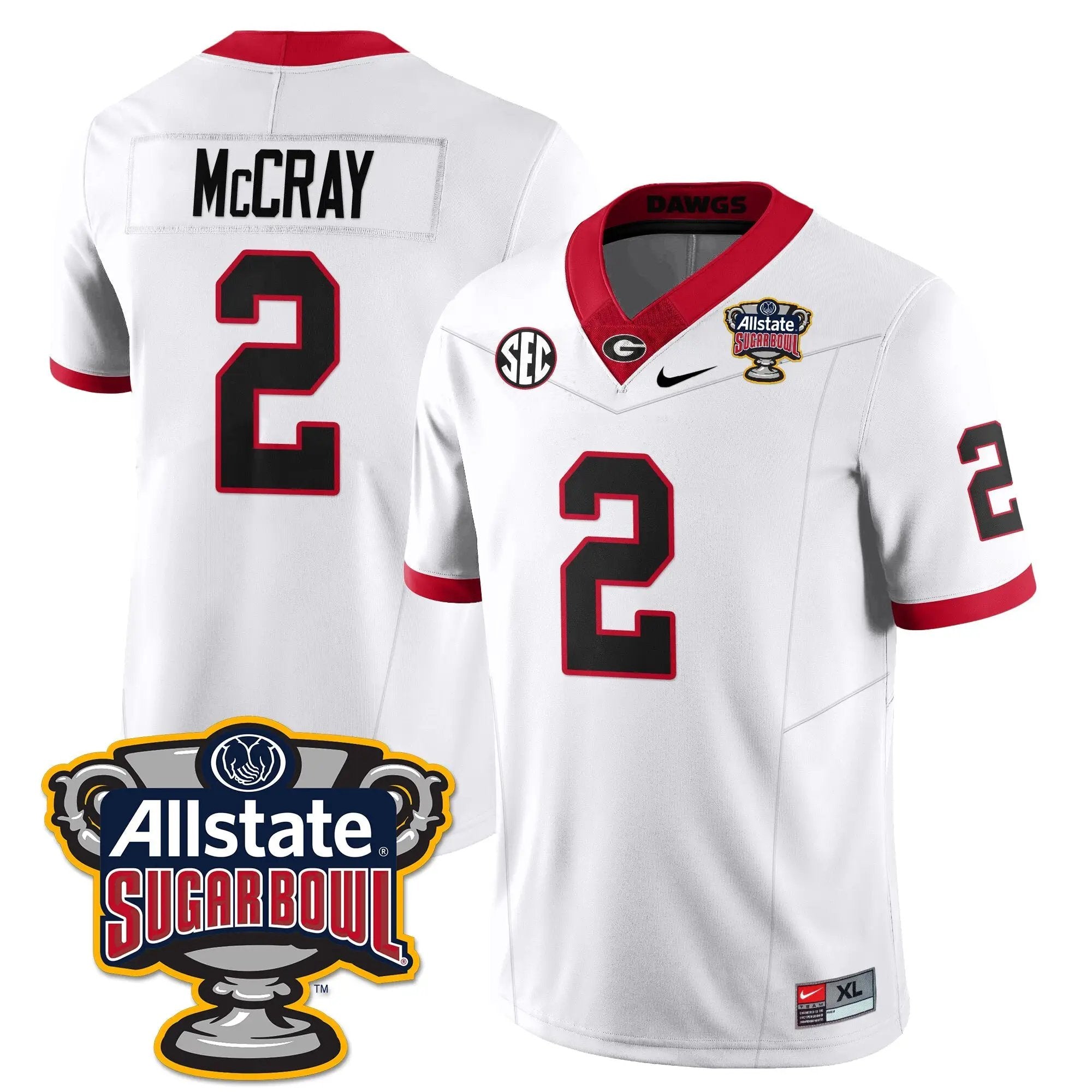 UGA Vapor Limited Football Jersey - Sugar Bowl by Georgia Bulldogs