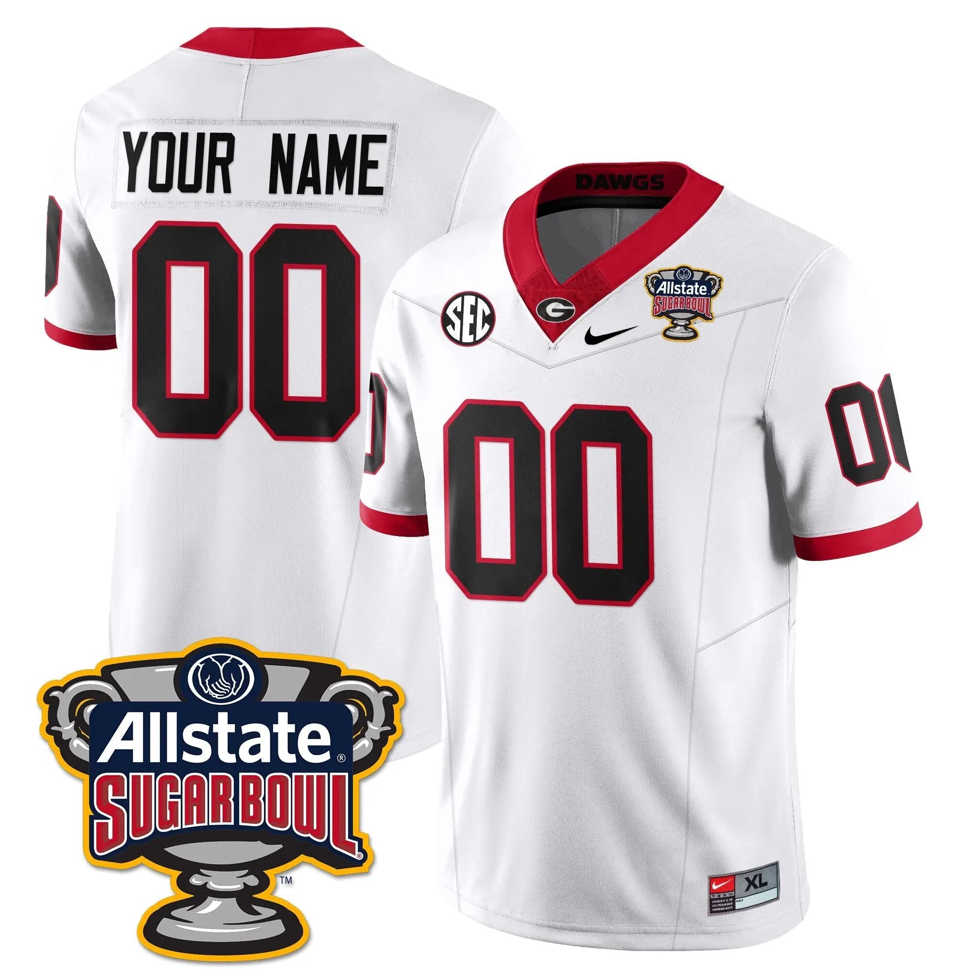 UGA Vapor Limited Football Jersey - Sugar Bowl by Georgia Bulldogs