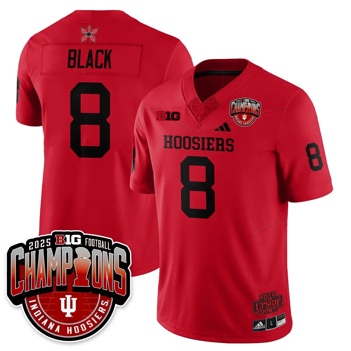 IND Stranger Things Vapor Limited Football Jersey - Big 10 Champions by Indiana Hoosiers