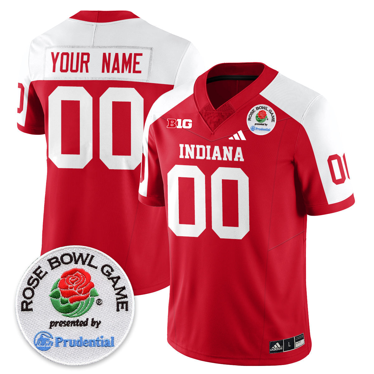 IND Vapor Limited Football Custom Jersey - Rose Bowl by Indiana Hoosiers
