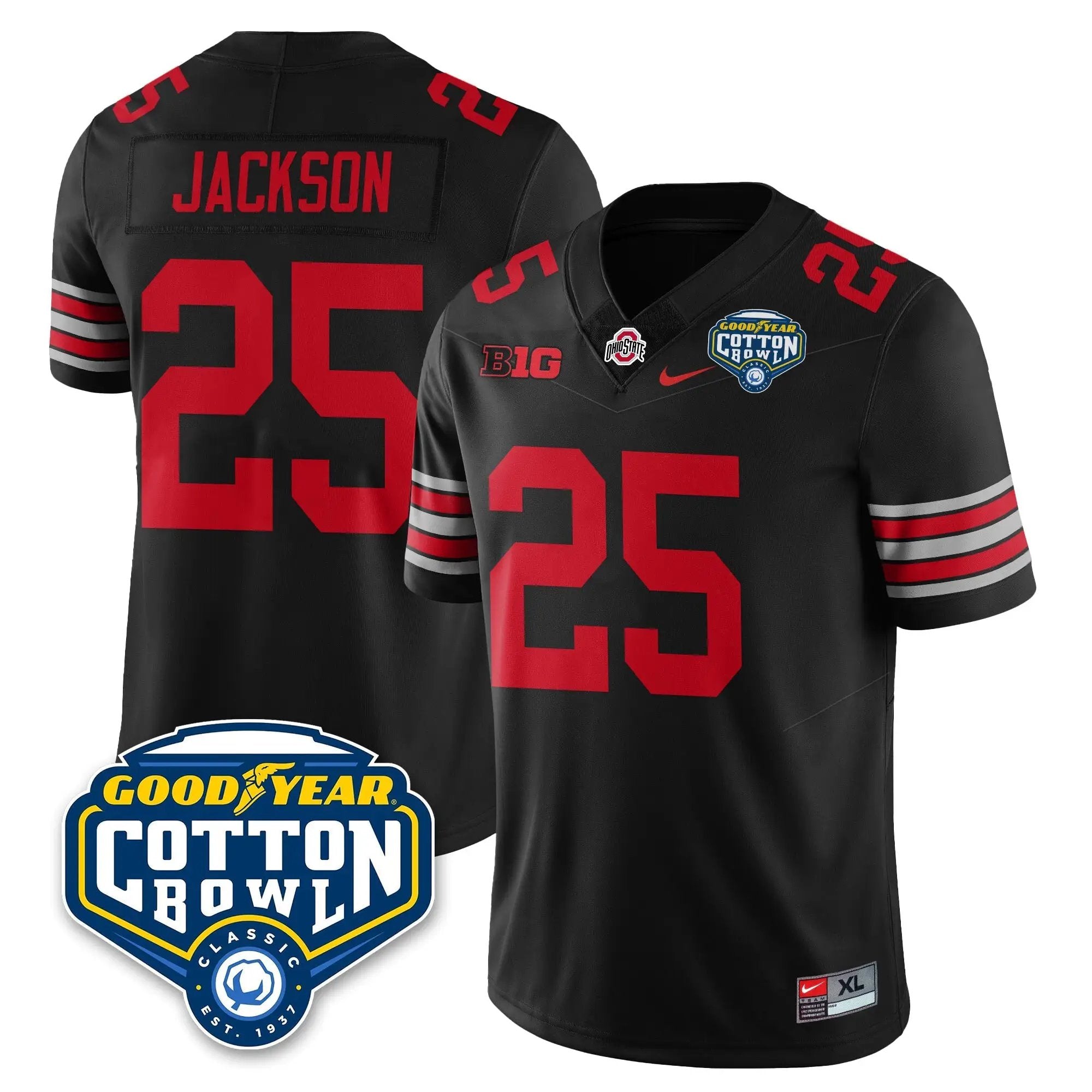 OSU Football Vapor Limited Jersey - Cotton Bowl by Ohio State Buckeyes