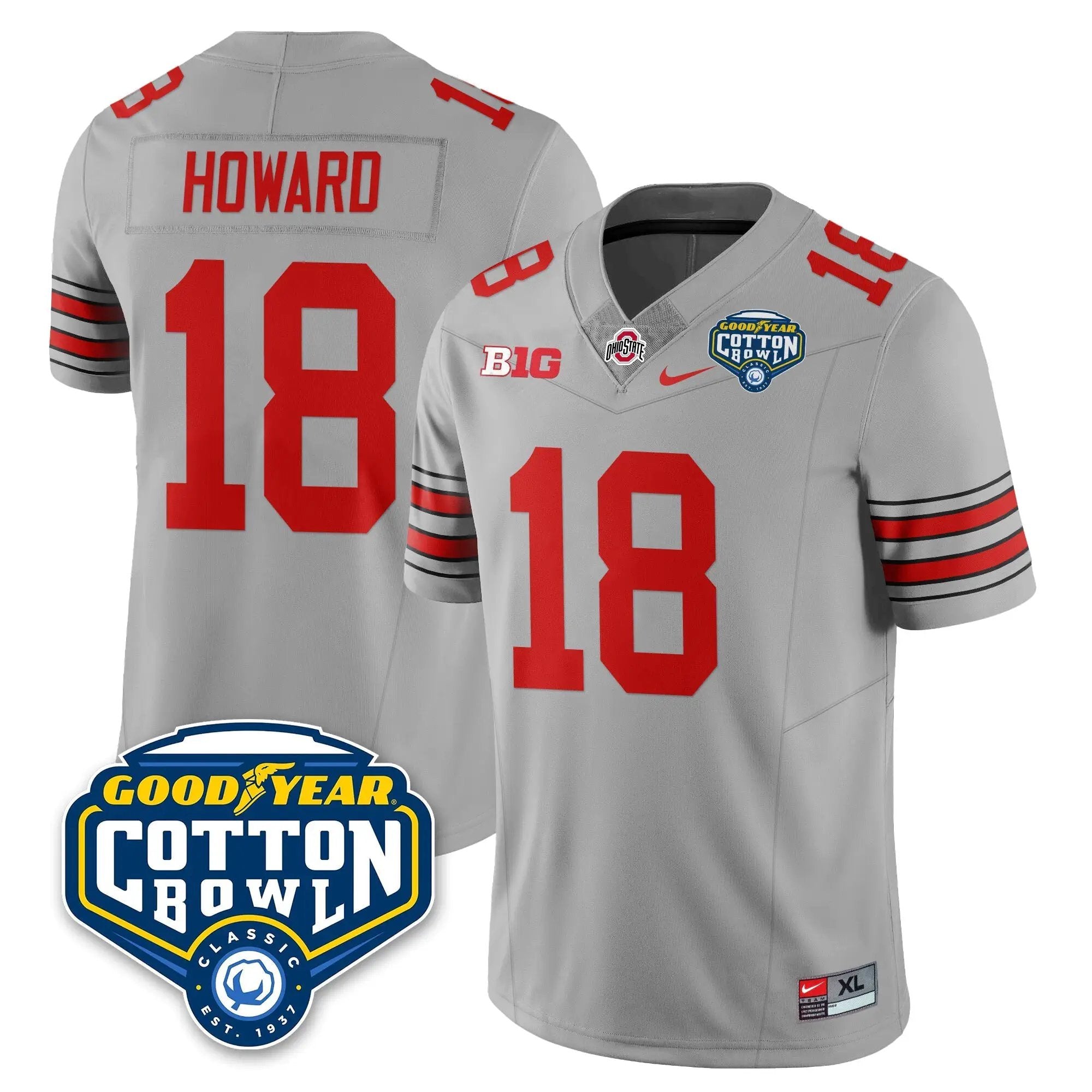 OSU Football Vapor Limited Jersey - Cotton Bowl by Ohio State Buckeyes