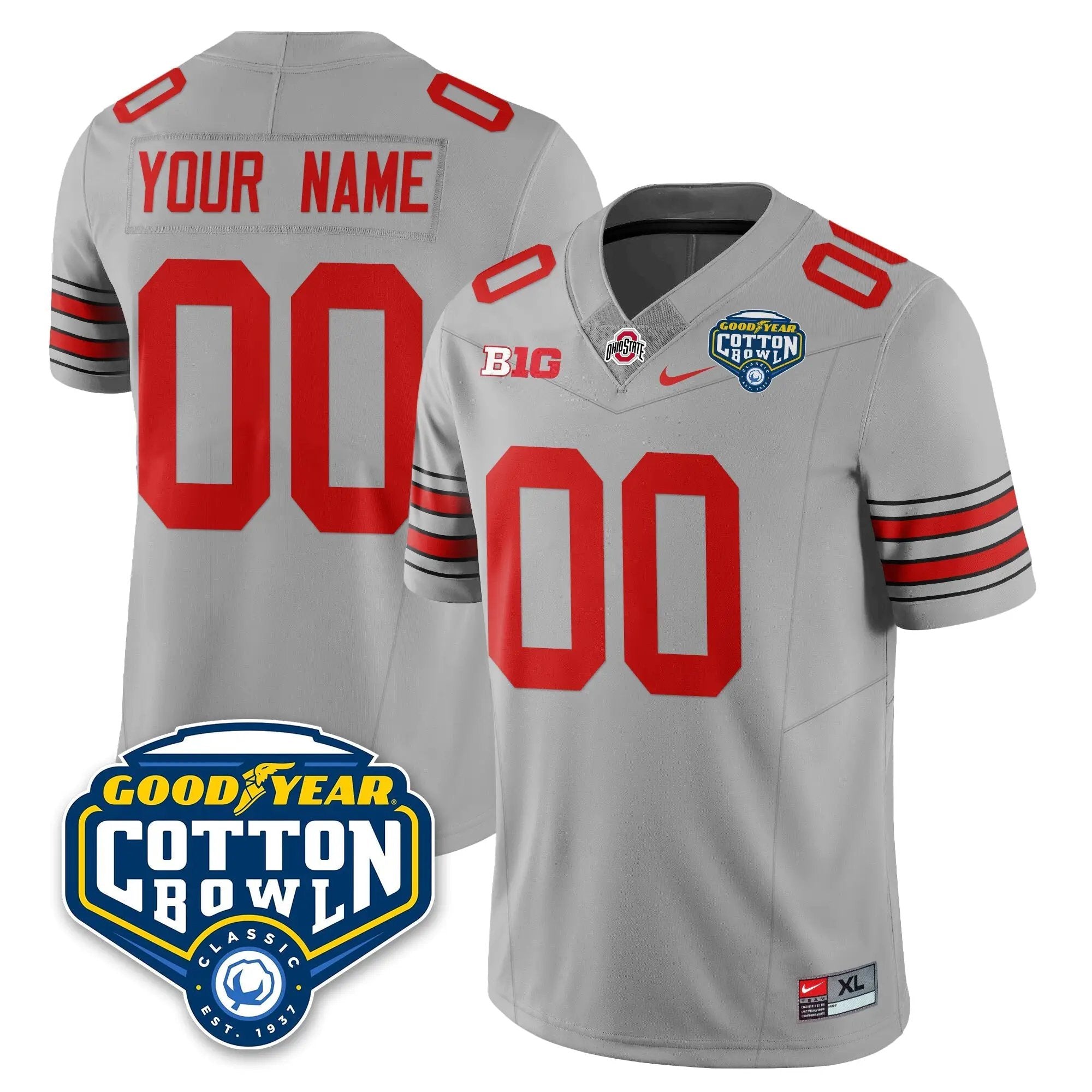 OSU Football Vapor Limited Jersey - Cotton Bowl by Ohio State Buckeyes