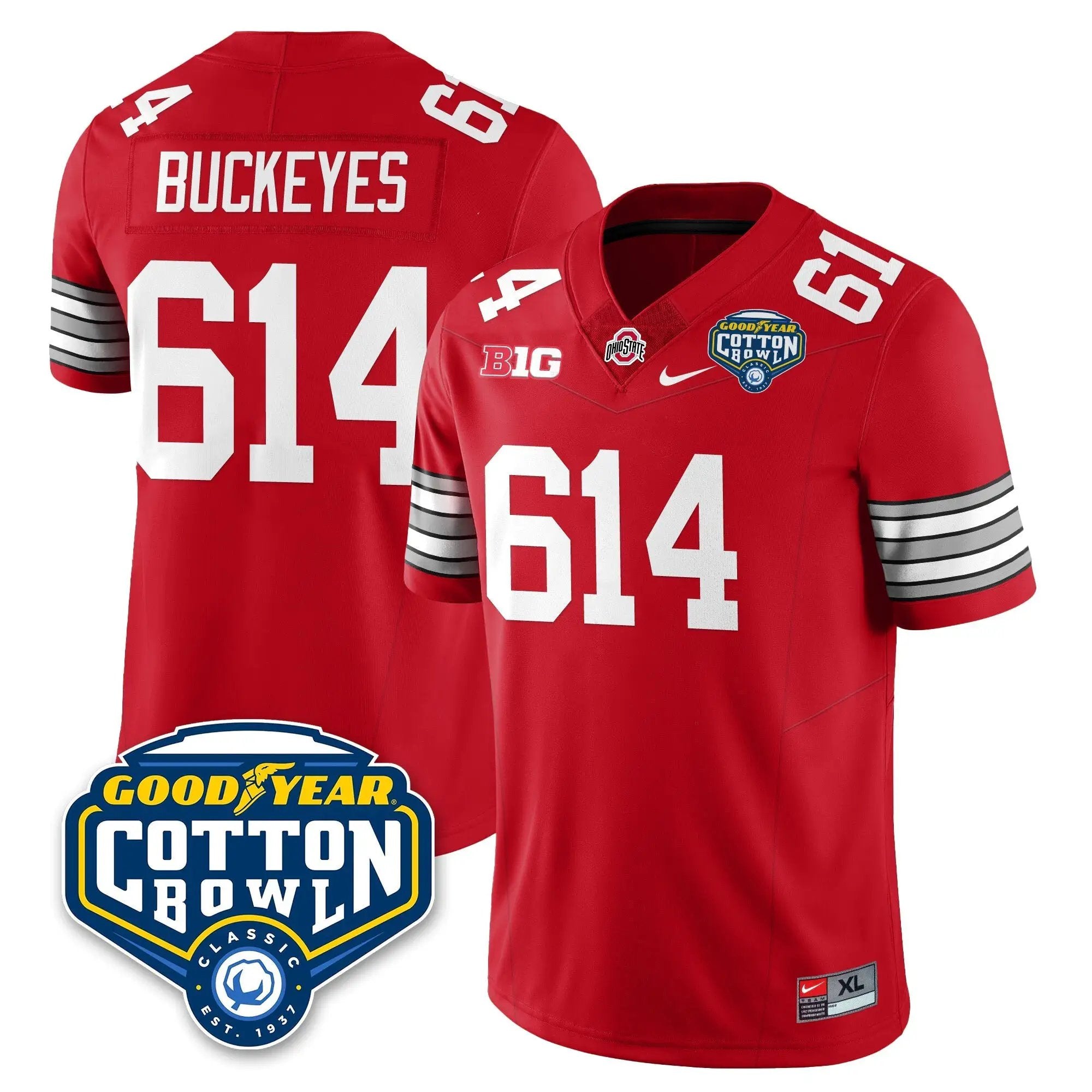 OSU Football Vapor Limited Jersey - Cotton Bowl by Ohio State Buckeyes