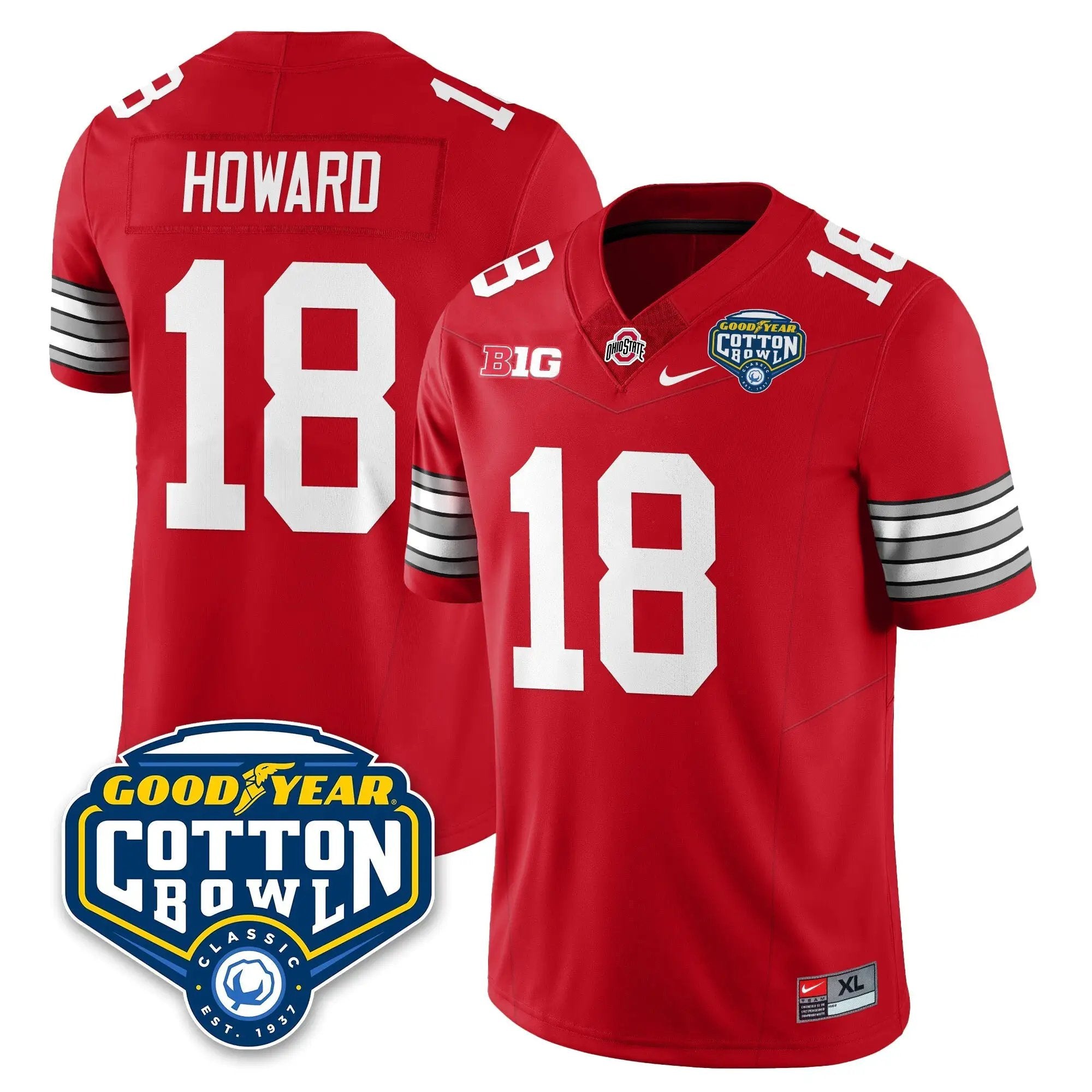 OSU Football Vapor Limited Jersey - Cotton Bowl by Ohio State Buckeyes