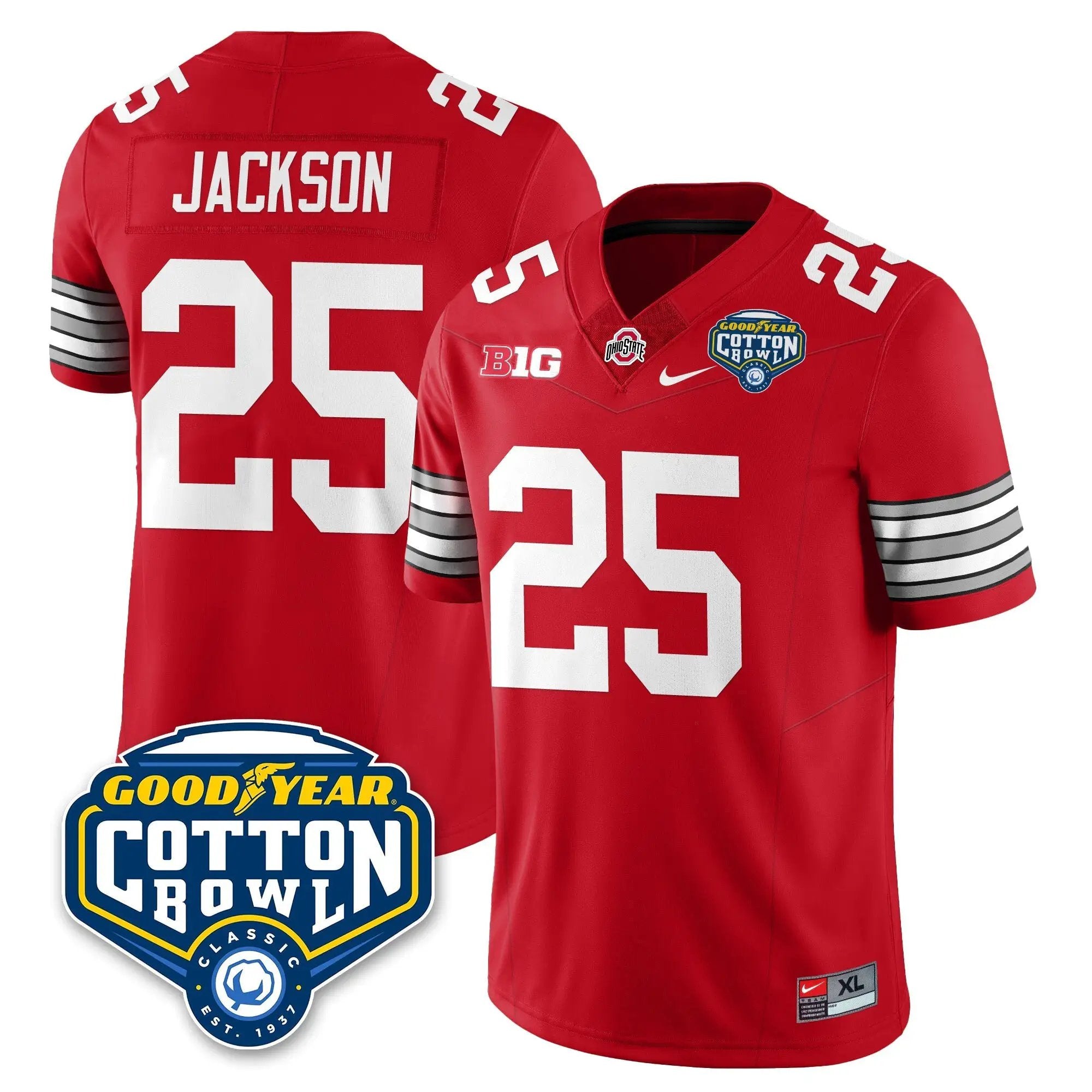 OSU Football Vapor Limited Jersey - Cotton Bowl by Ohio State Buckeyes