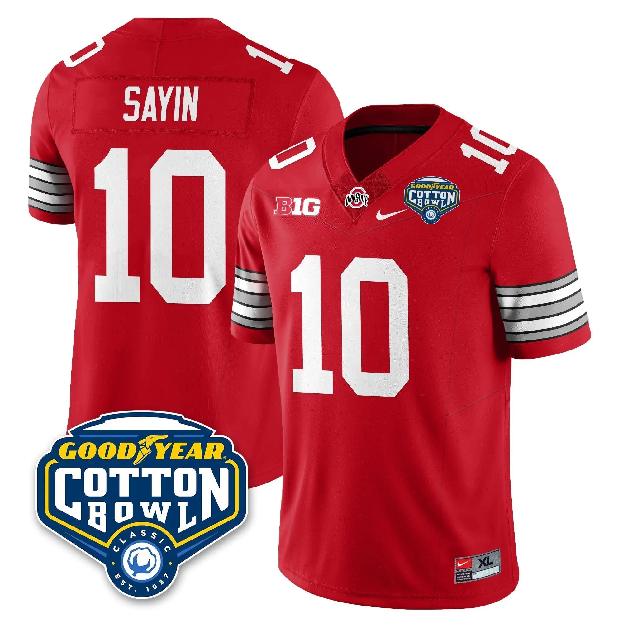 OSU Football Vapor Limited Jersey - Cotton Bowl by Ohio State Buckeyes