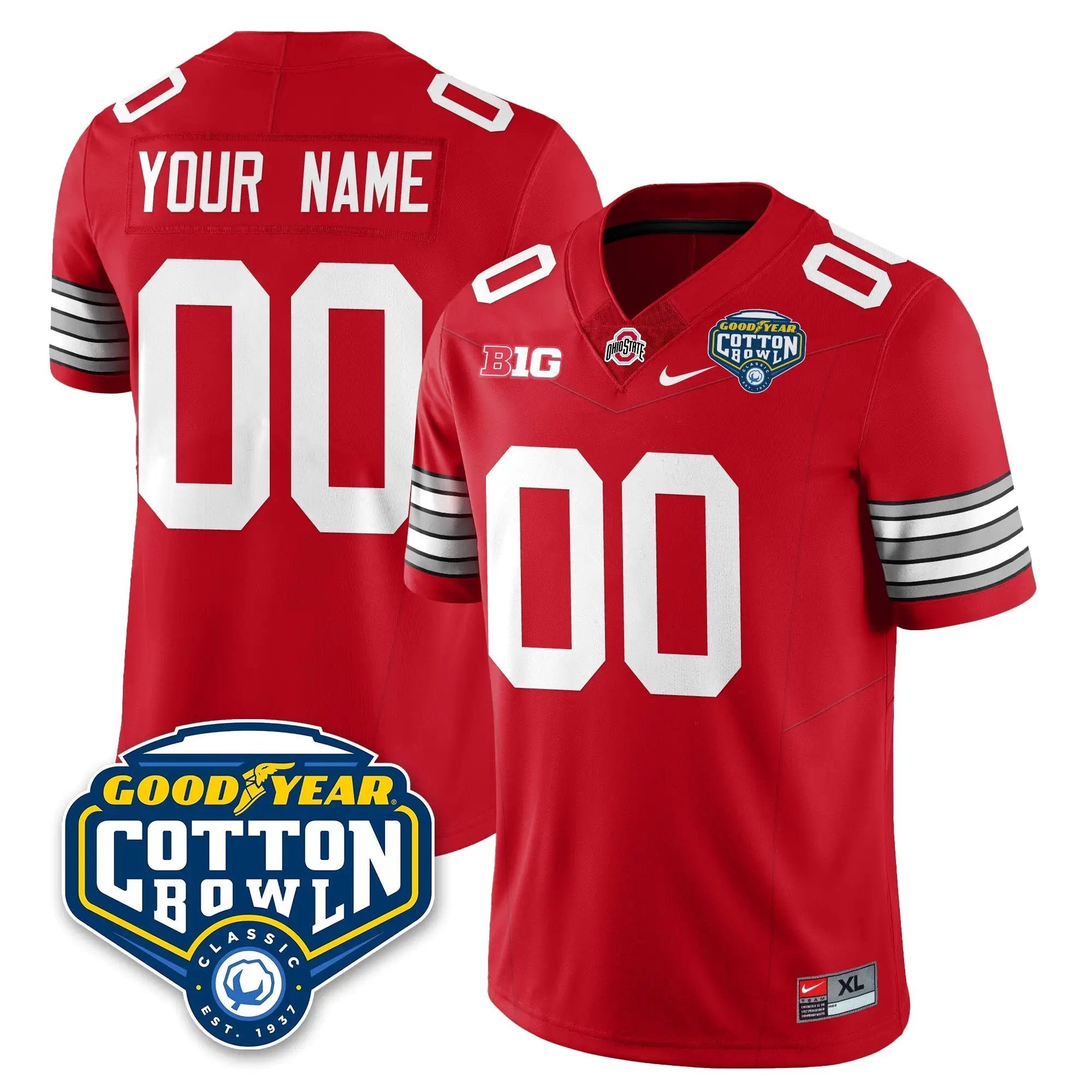 OSU Football Vapor Limited Jersey - Cotton Bowl by Ohio State Buckeyes