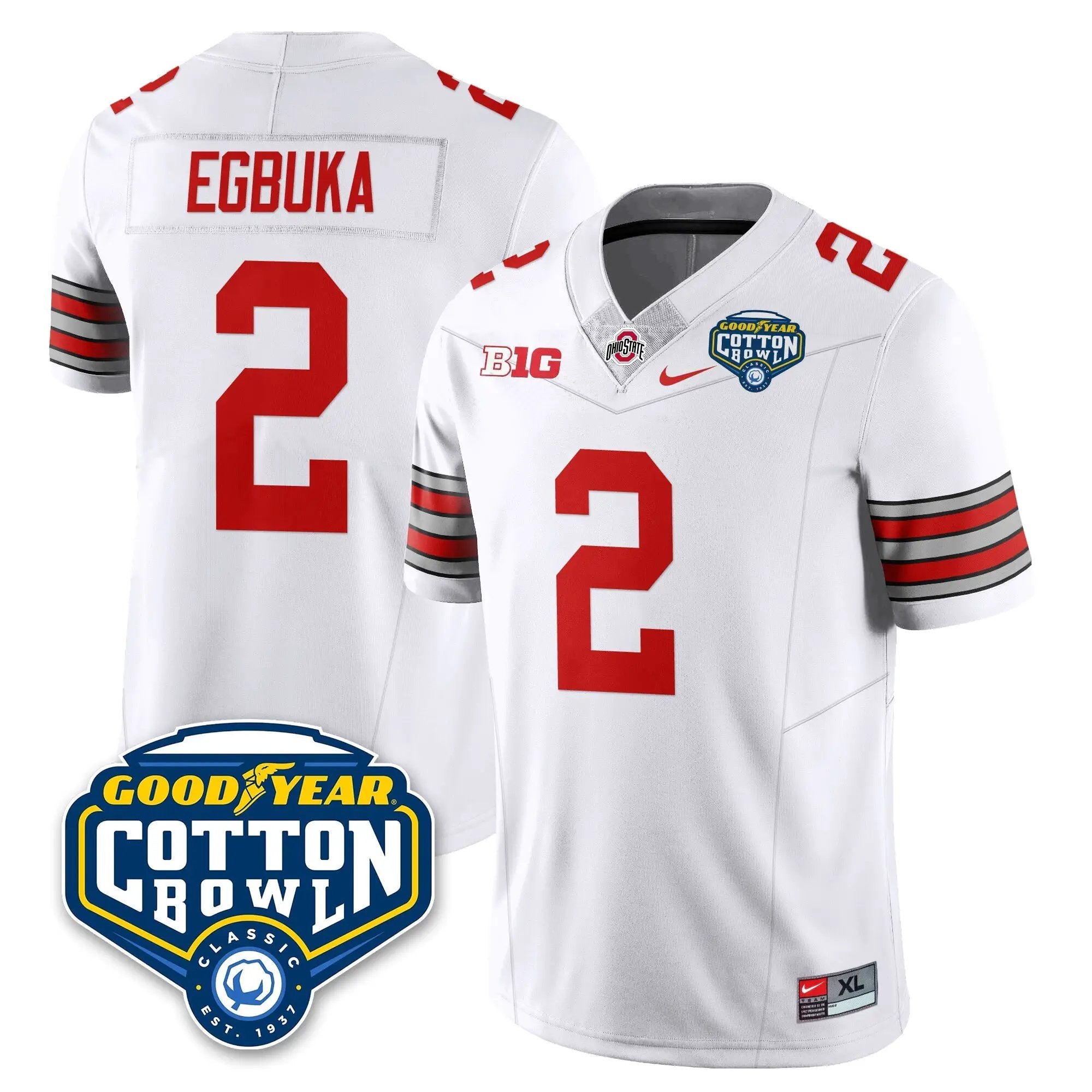 OSU Football Vapor Limited Jersey - Cotton Bowl by Ohio State Buckeyes