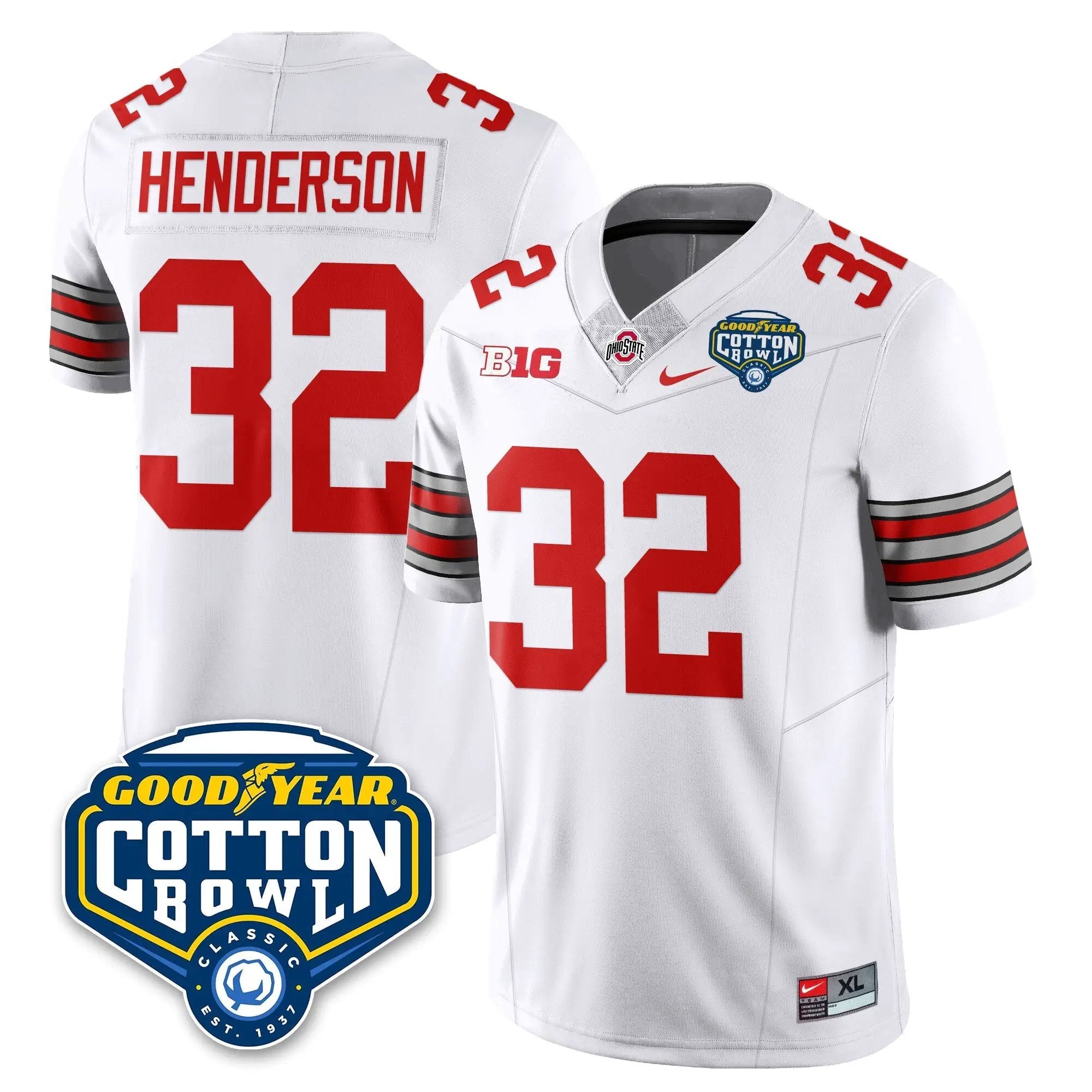 OSU Football Vapor Limited Jersey - Cotton Bowl by Ohio State Buckeyes
