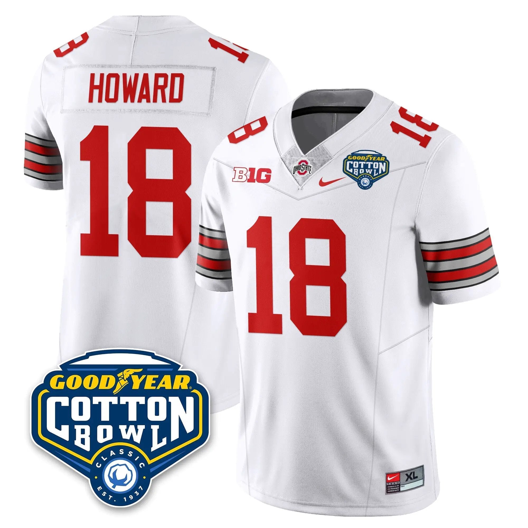OSU Football Vapor Limited Jersey - Cotton Bowl by Ohio State Buckeyes