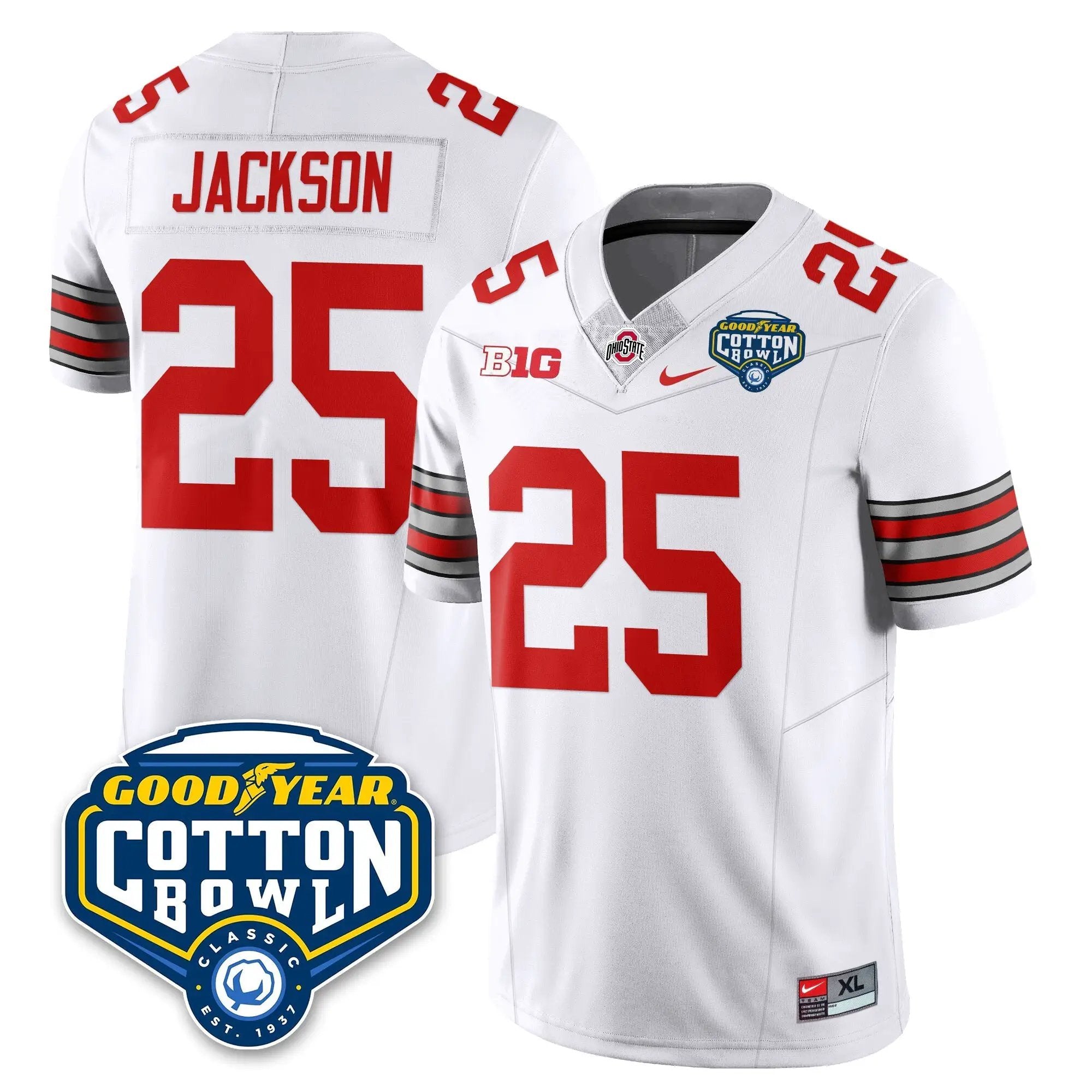 OSU Football Vapor Limited Jersey - Cotton Bowl by Ohio State Buckeyes