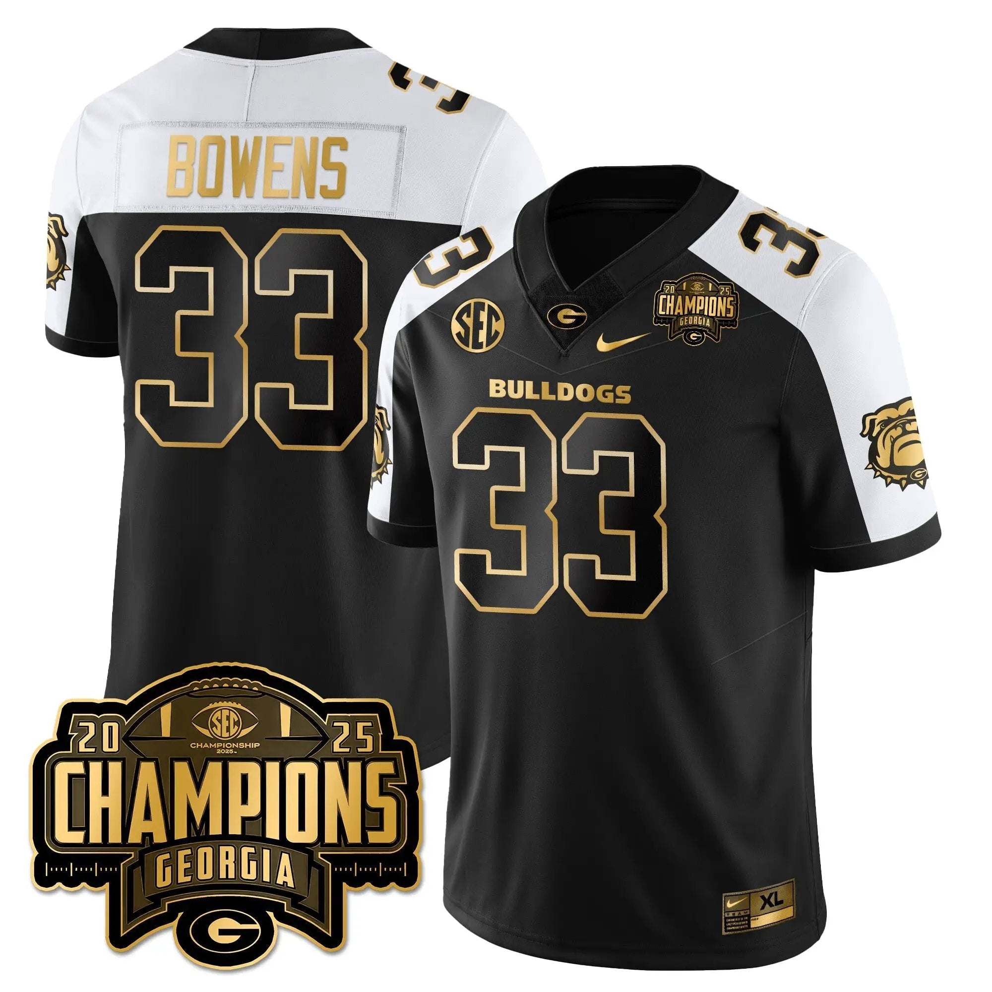 UGA Vapor Limited Gold Jersey - SEC Football Champions by Georgia Bulldogs