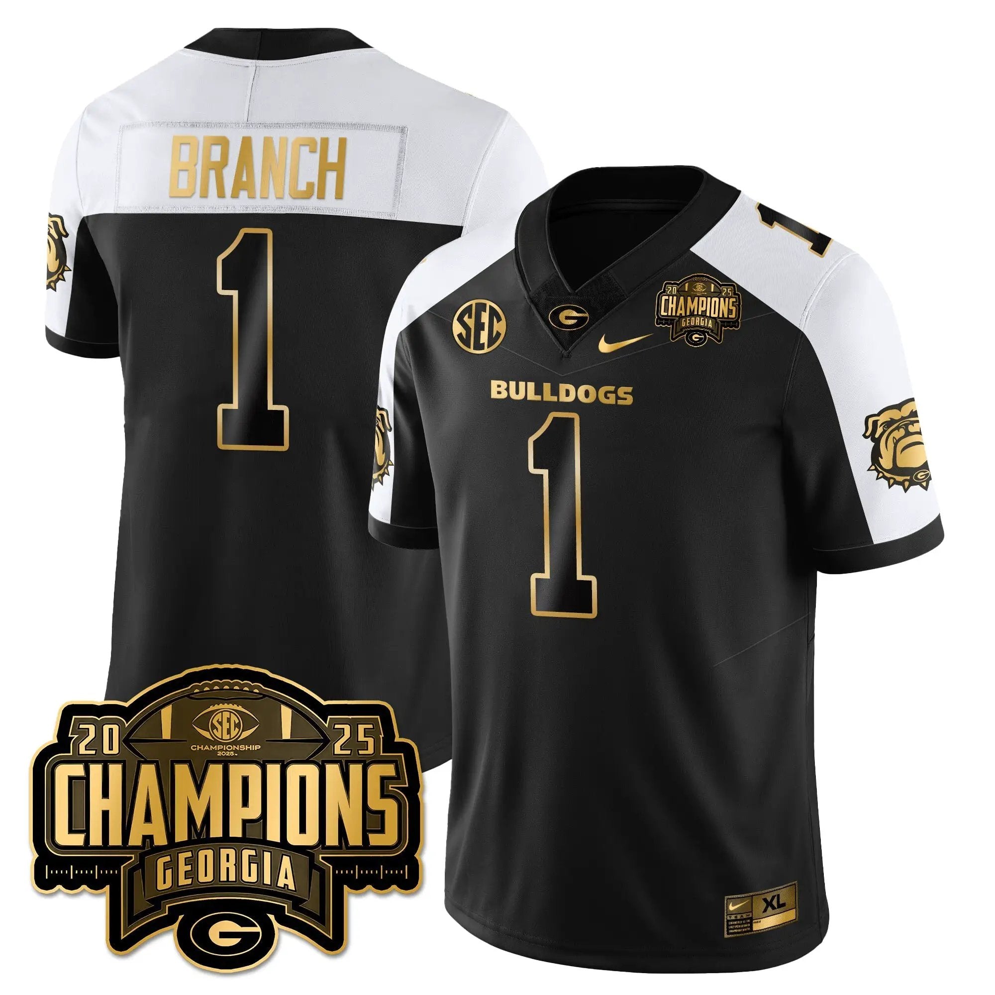 UGA Vapor Limited Gold Jersey - SEC Football Champions by Georgia Bulldogs