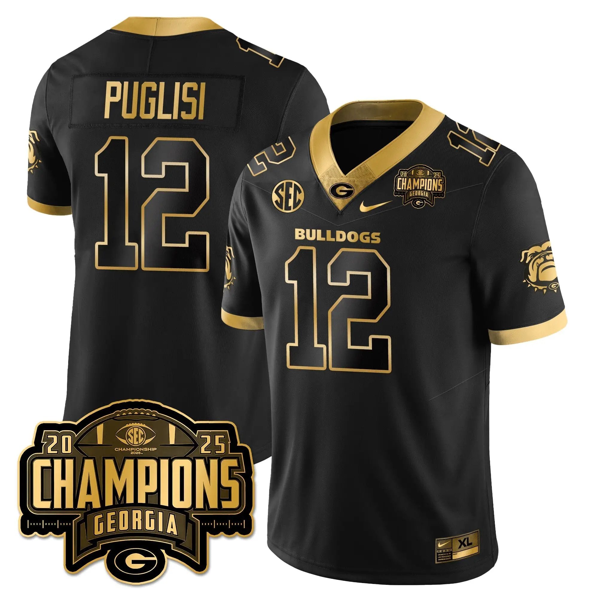 UGA Vapor Limited Gold Jersey - SEC Football Champions by Georgia Bulldogs