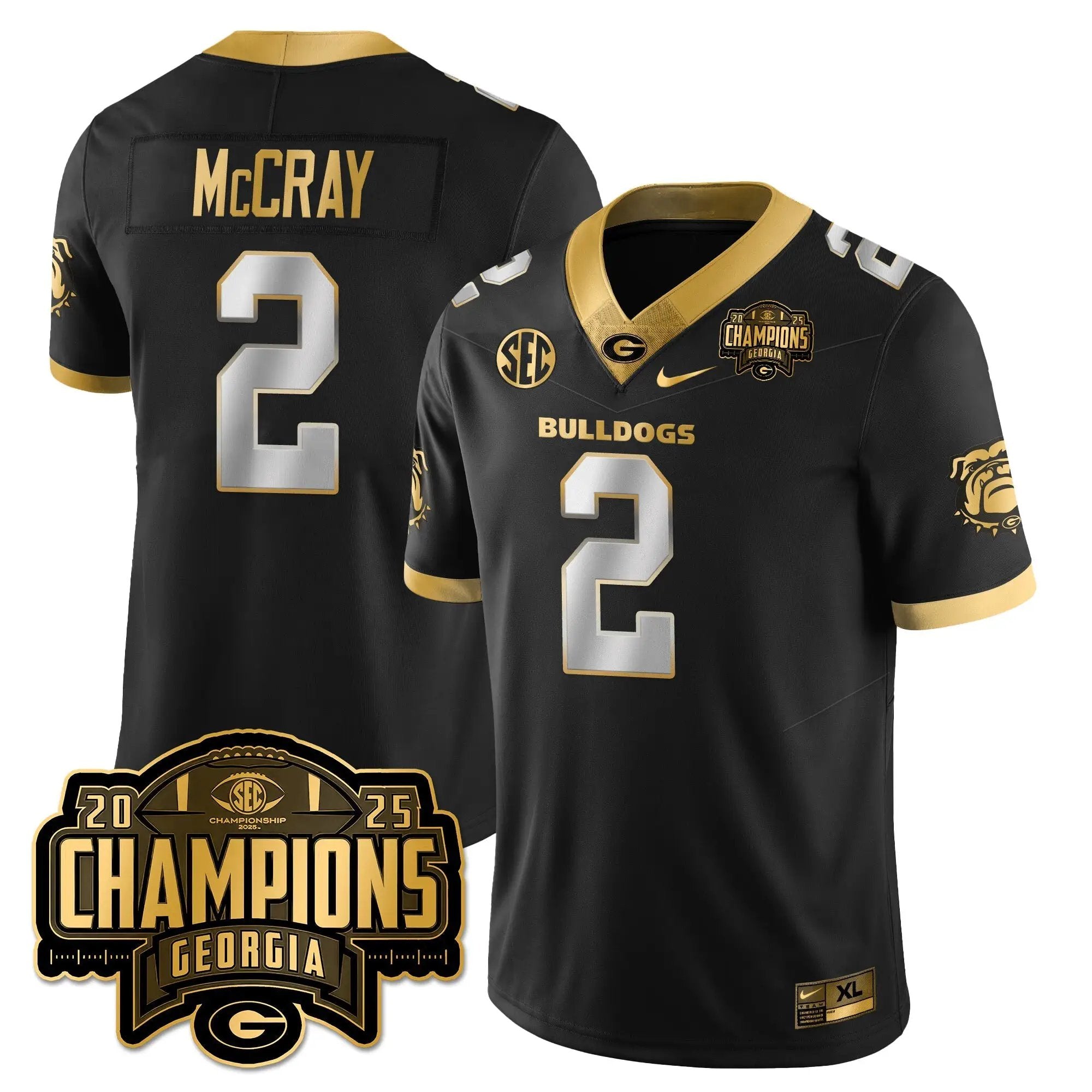 UGA Vapor Limited Gold Jersey - SEC Football Champions by Georgia Bulldogs