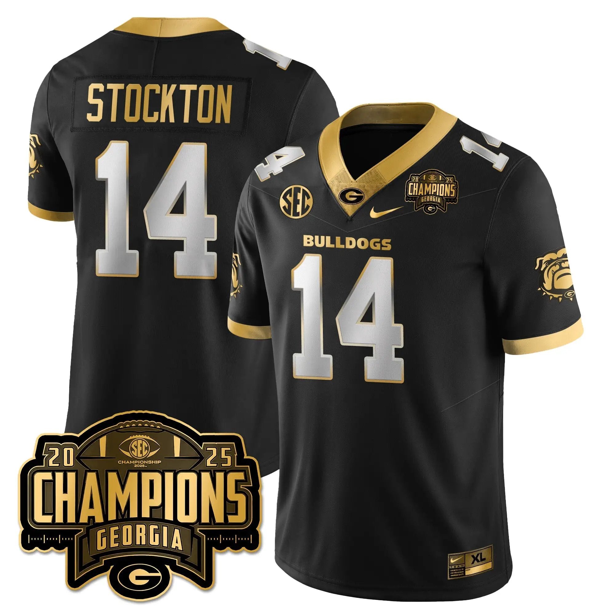 UGA Vapor Limited Gold Jersey - SEC Football Champions by Georgia Bulldogs