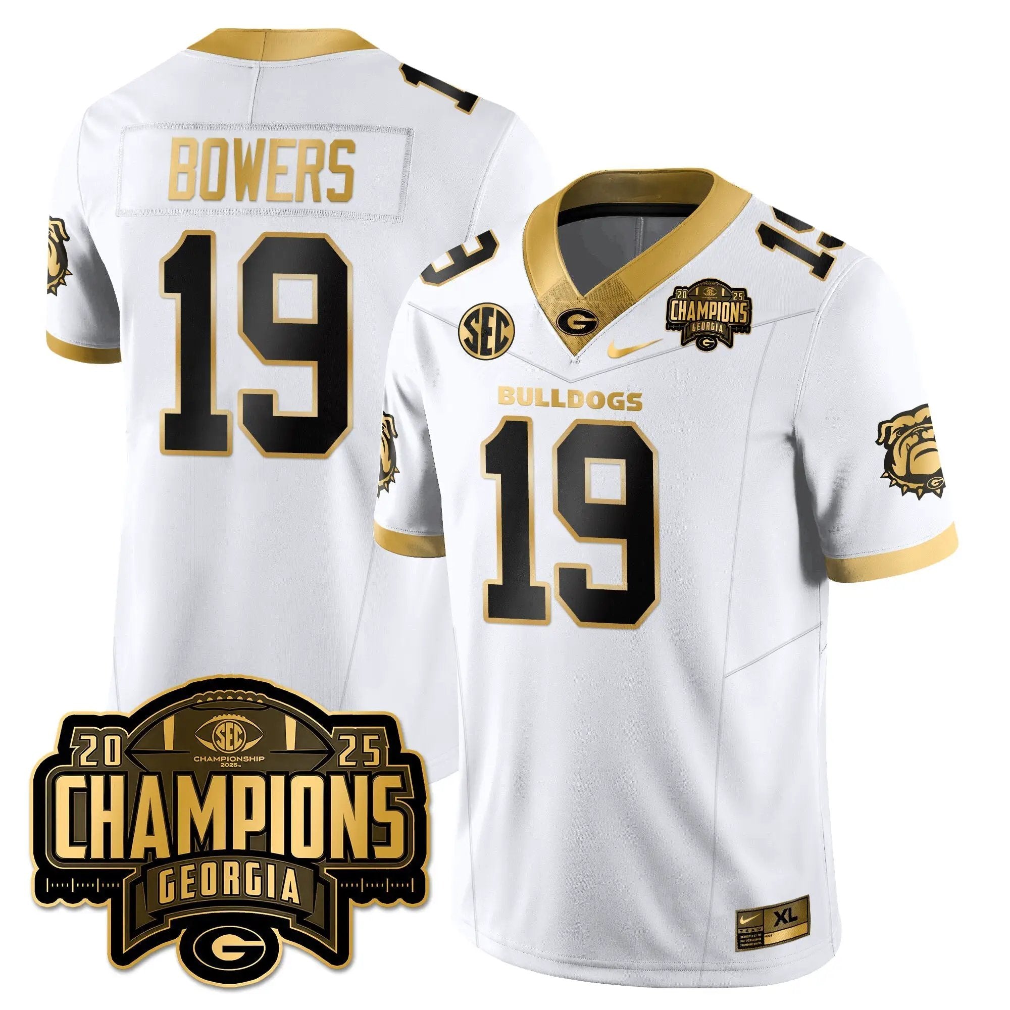 UGA Vapor Limited Gold Jersey - SEC Football Champions by Georgia Bulldogs